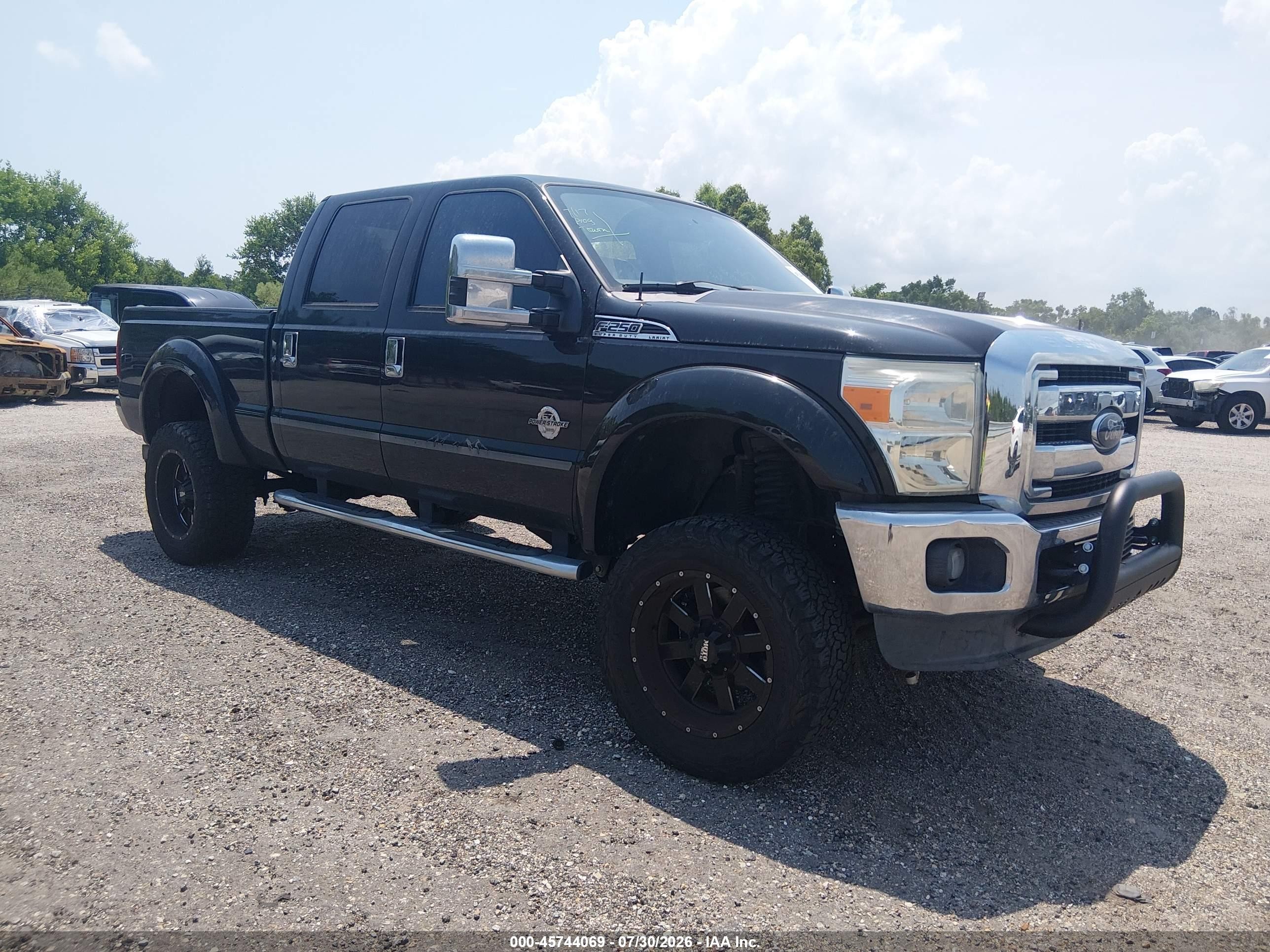 2015 Ford F-250 Lariat Black vin: 1FT7W2BT0FEC28379