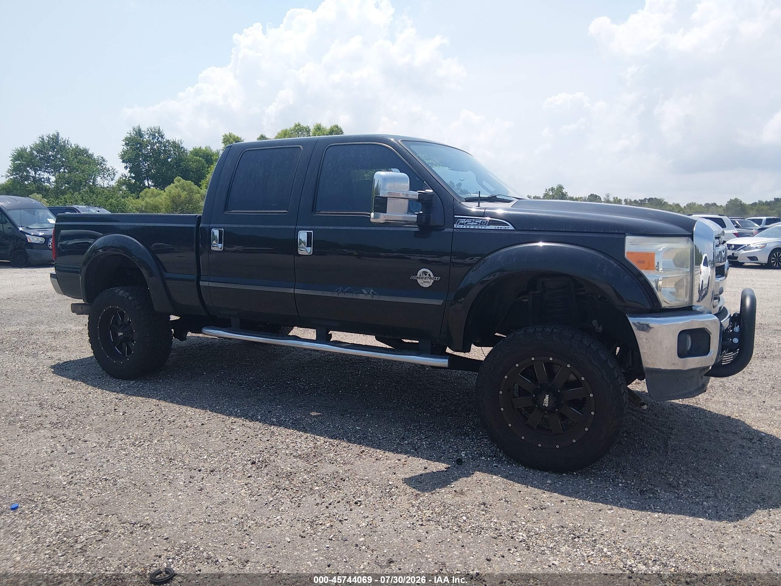 2015 Ford F-250 Lariat Black vin: 1FT7W2BT0FEC28379
