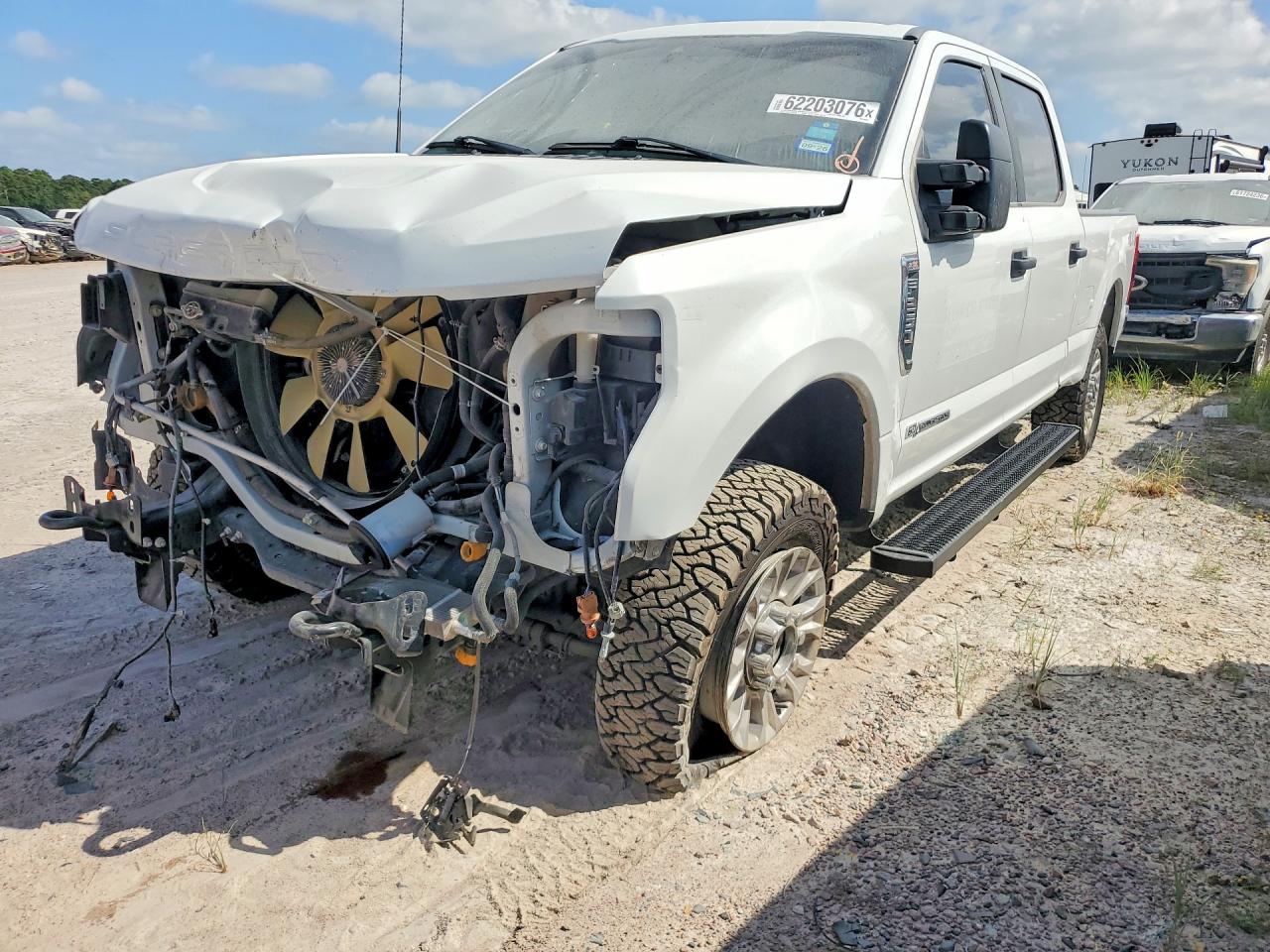 2022 Ford F250 Super Duty White vin: 1FT7W2BT0NEC86393