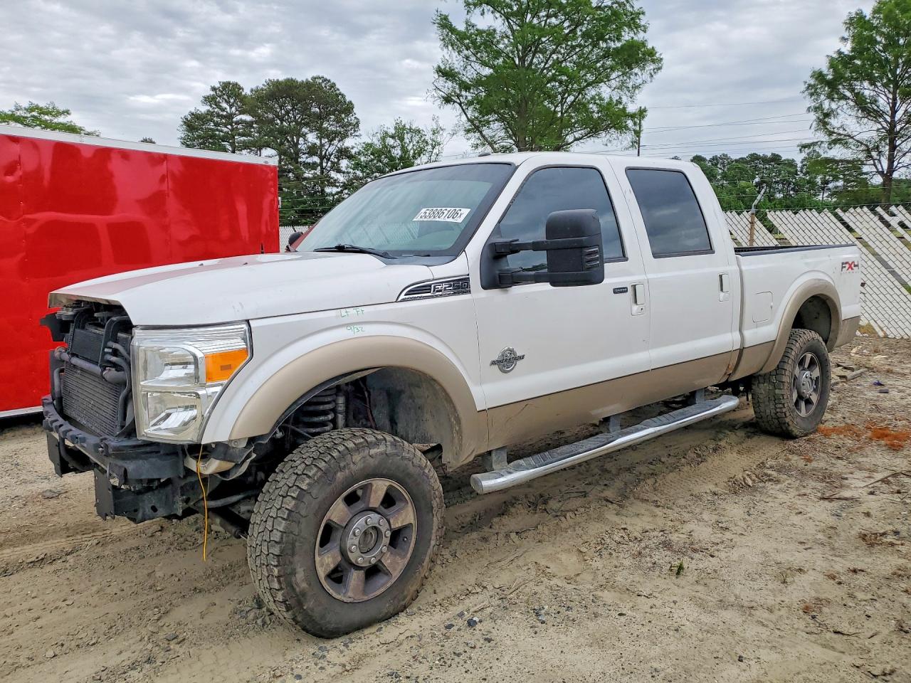 2011 Ford F250 Super Duty Белый vin: 1FT7W2BT1BEA17668
