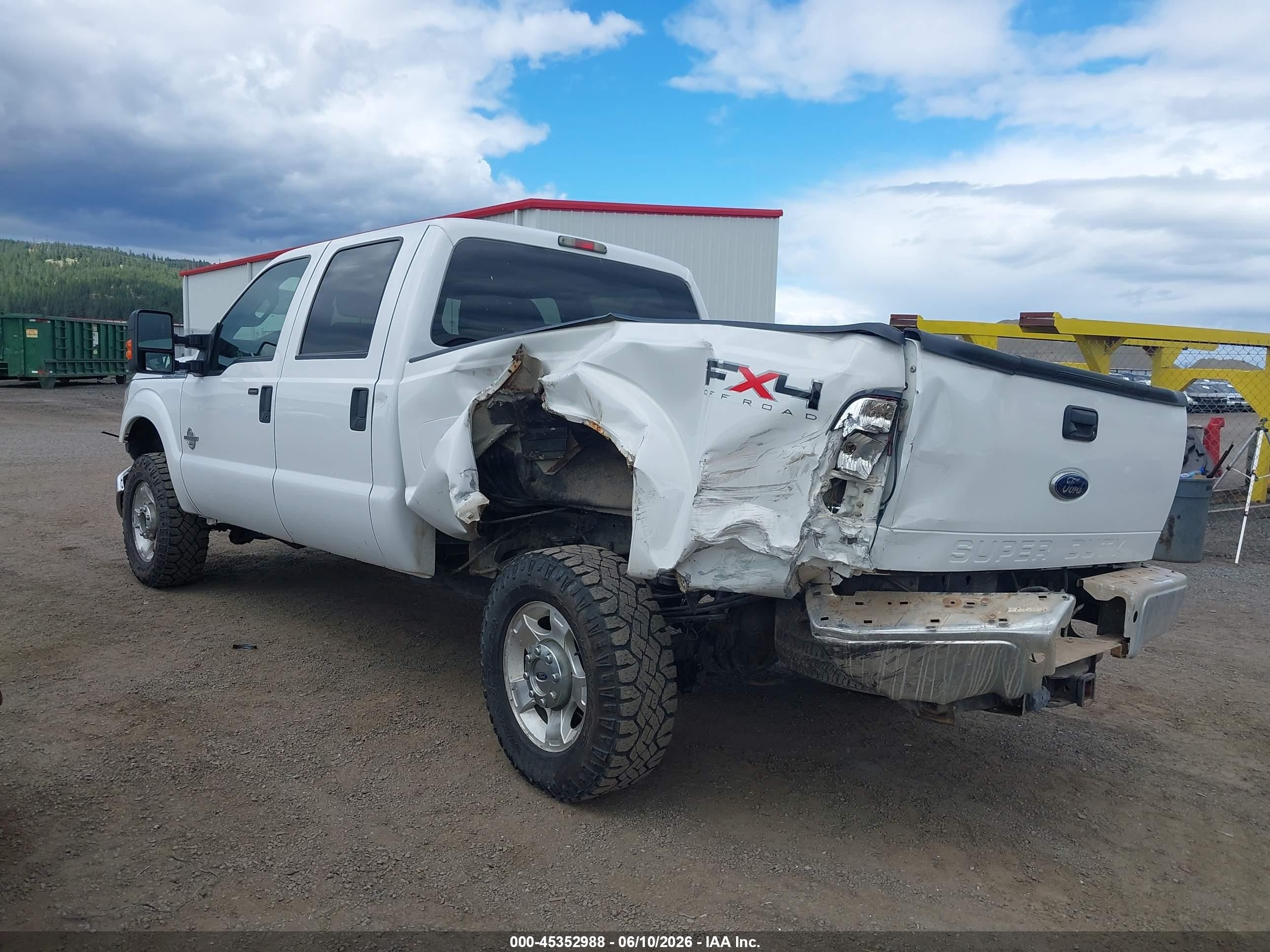 2011 Ford Super Duty F-250 Srw Xlt Белый vin: 1FT7W2BT1BEB54805