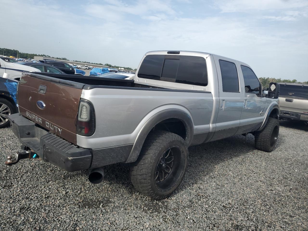2011 Ford F250 Super Duty Silver vin: 1FT7W2BT1BEC38929
