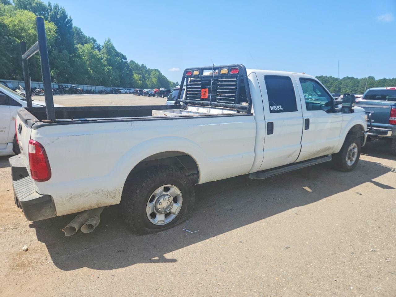 2012 Ford F250 Super Duty White vin: 1FT7W2BT1CEA71201