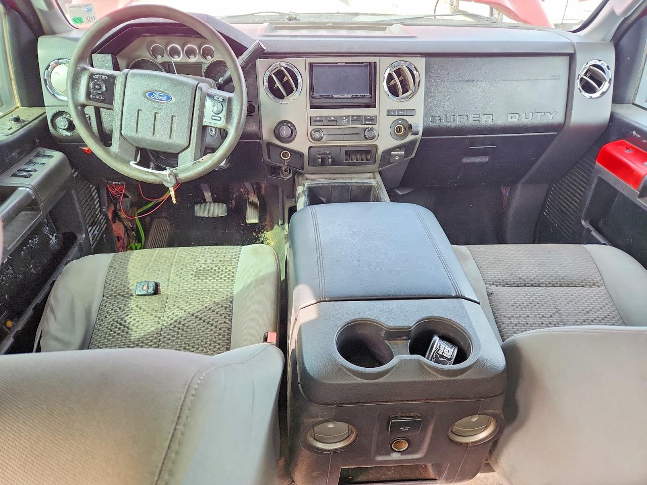 2012 Ford F250 Super Duty Red vin: 1FT7W2BT1CEB39237