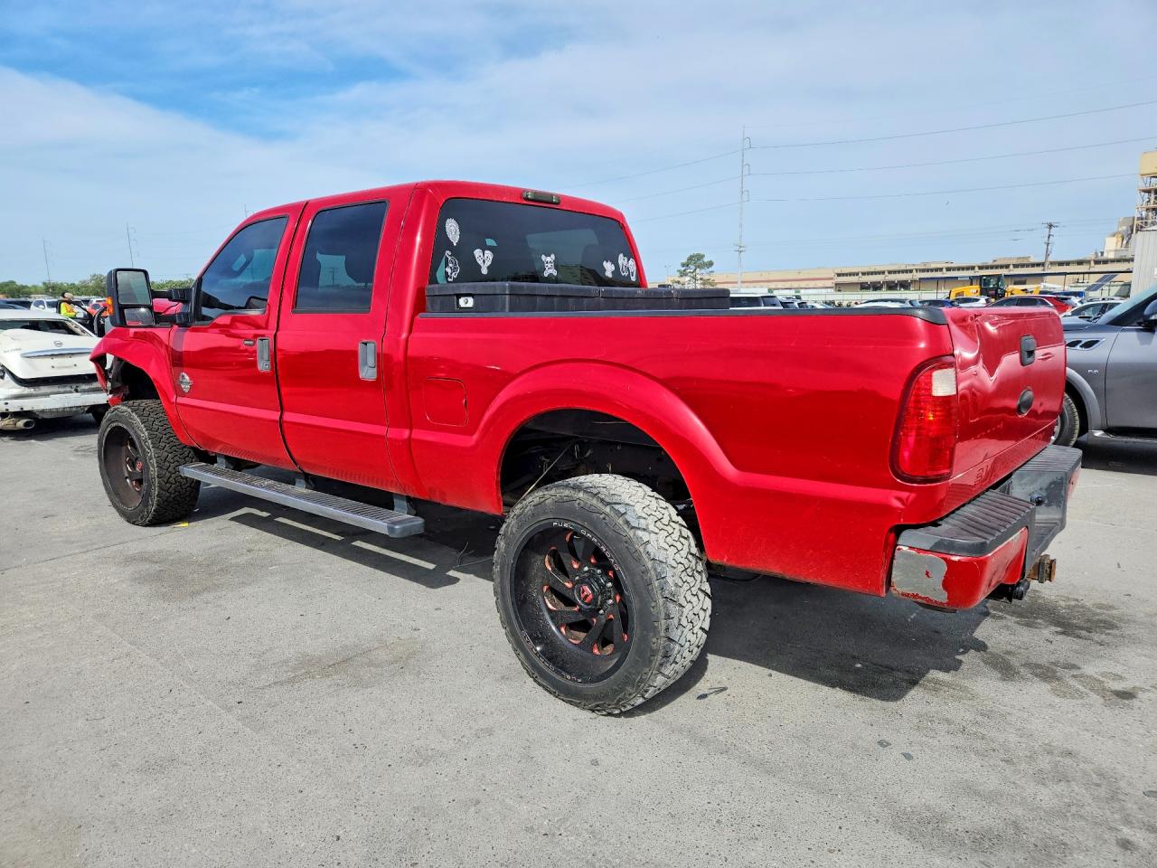 2012 Ford F250 Super Duty Red vin: 1FT7W2BT1CEB39237