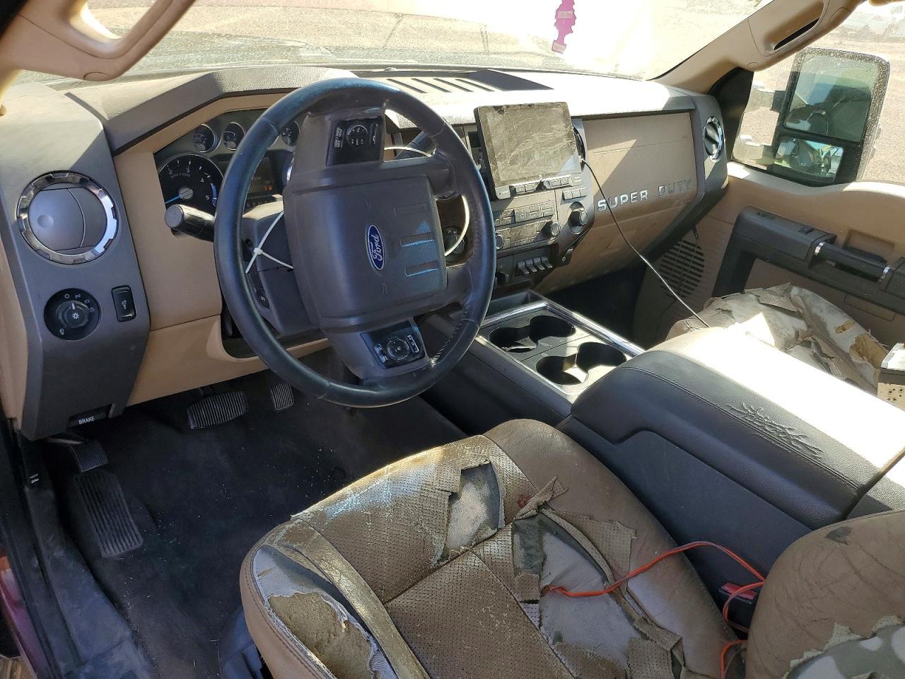 2012 Ford F250 Super Duty Бордовый vin: 1FT7W2BT1CEC38110