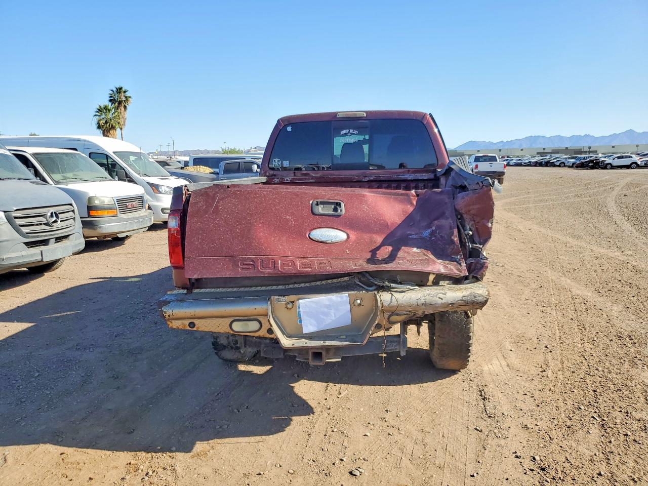 2012 Ford F250 Super Duty Бордовый vin: 1FT7W2BT1CEC38110