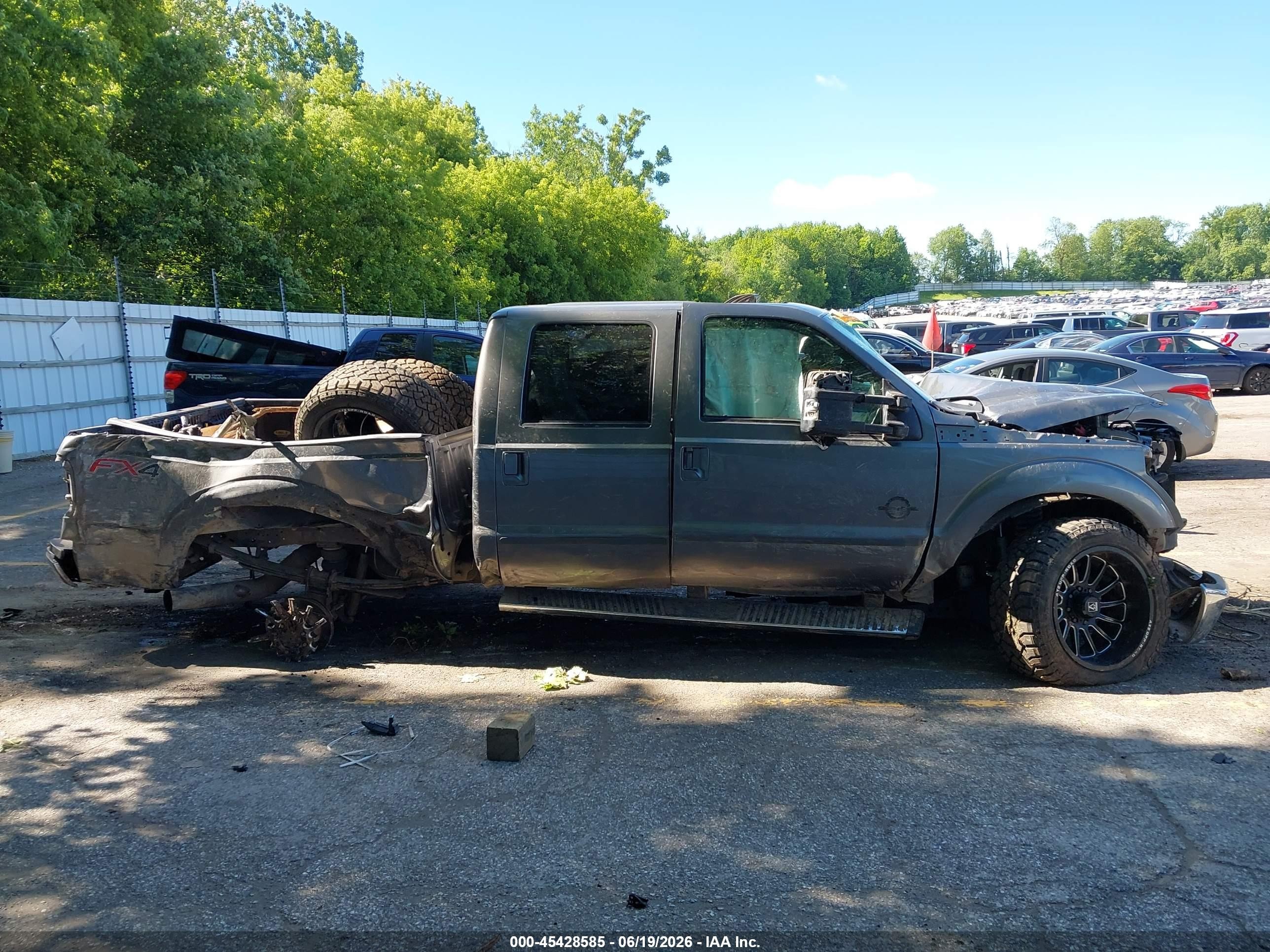 2012 Ford F-250 King Ranch/lariat/xl/xlt Gray vin: 1FT7W2BT1CEC40486