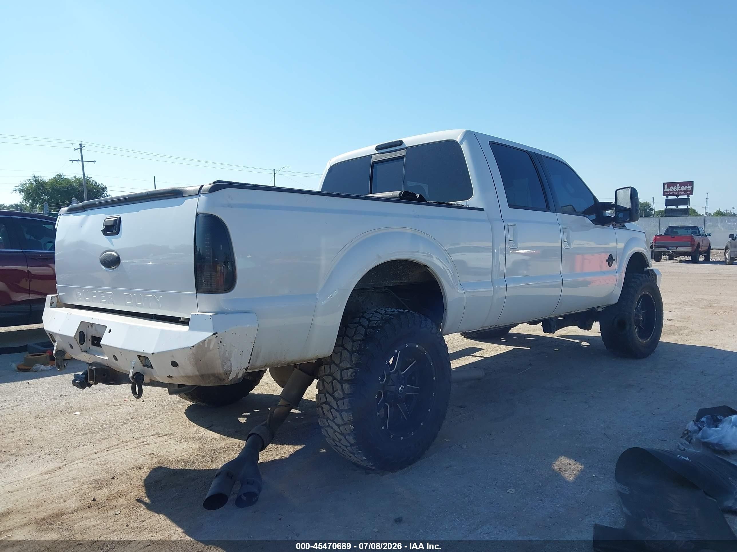 2012 Ford Super Duty F-250 Srw Lariat White vin: 1FT7W2BT1CEC40987