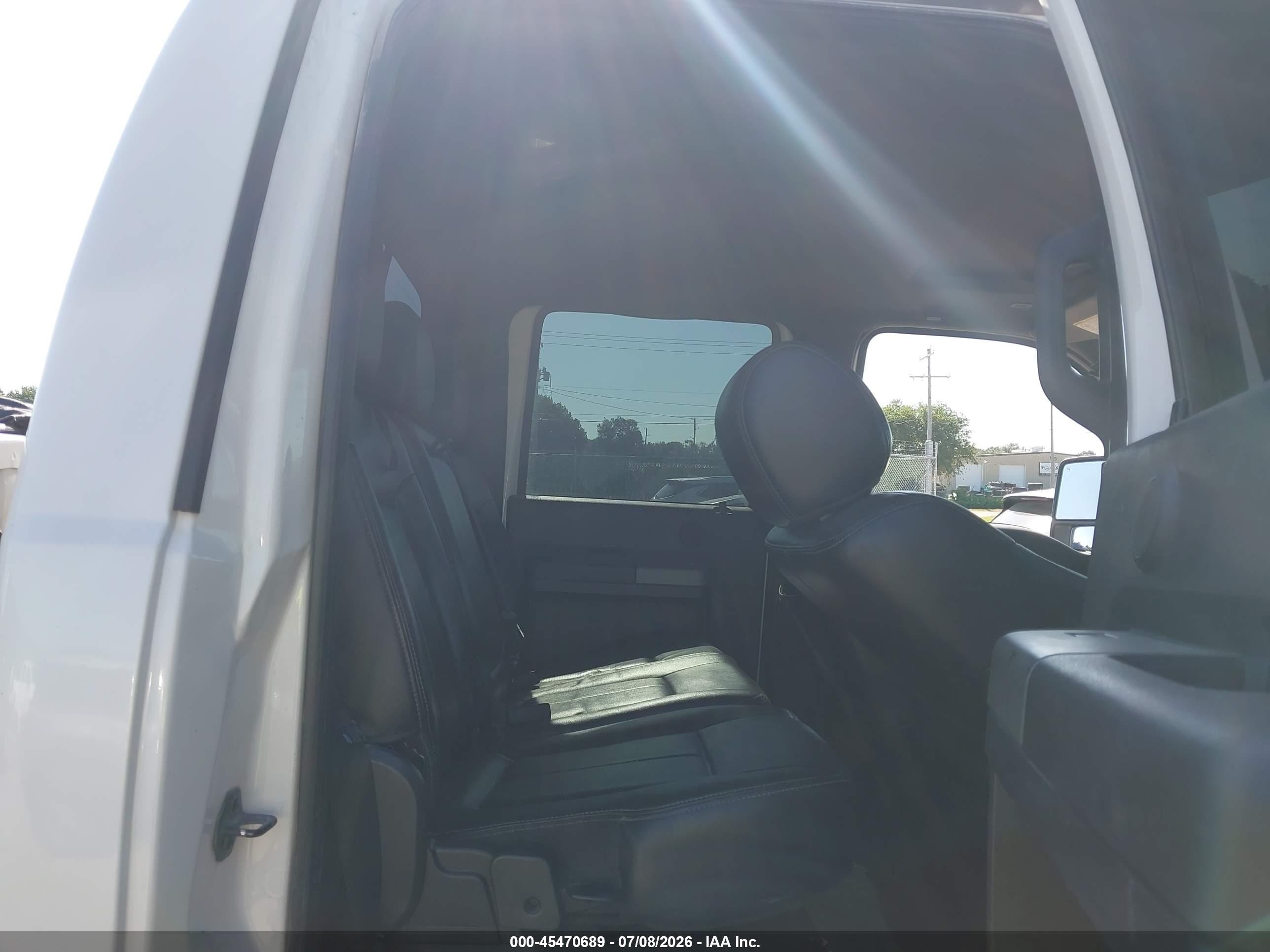 2012 Ford Super Duty F-250 Srw Lariat White vin: 1FT7W2BT1CEC40987