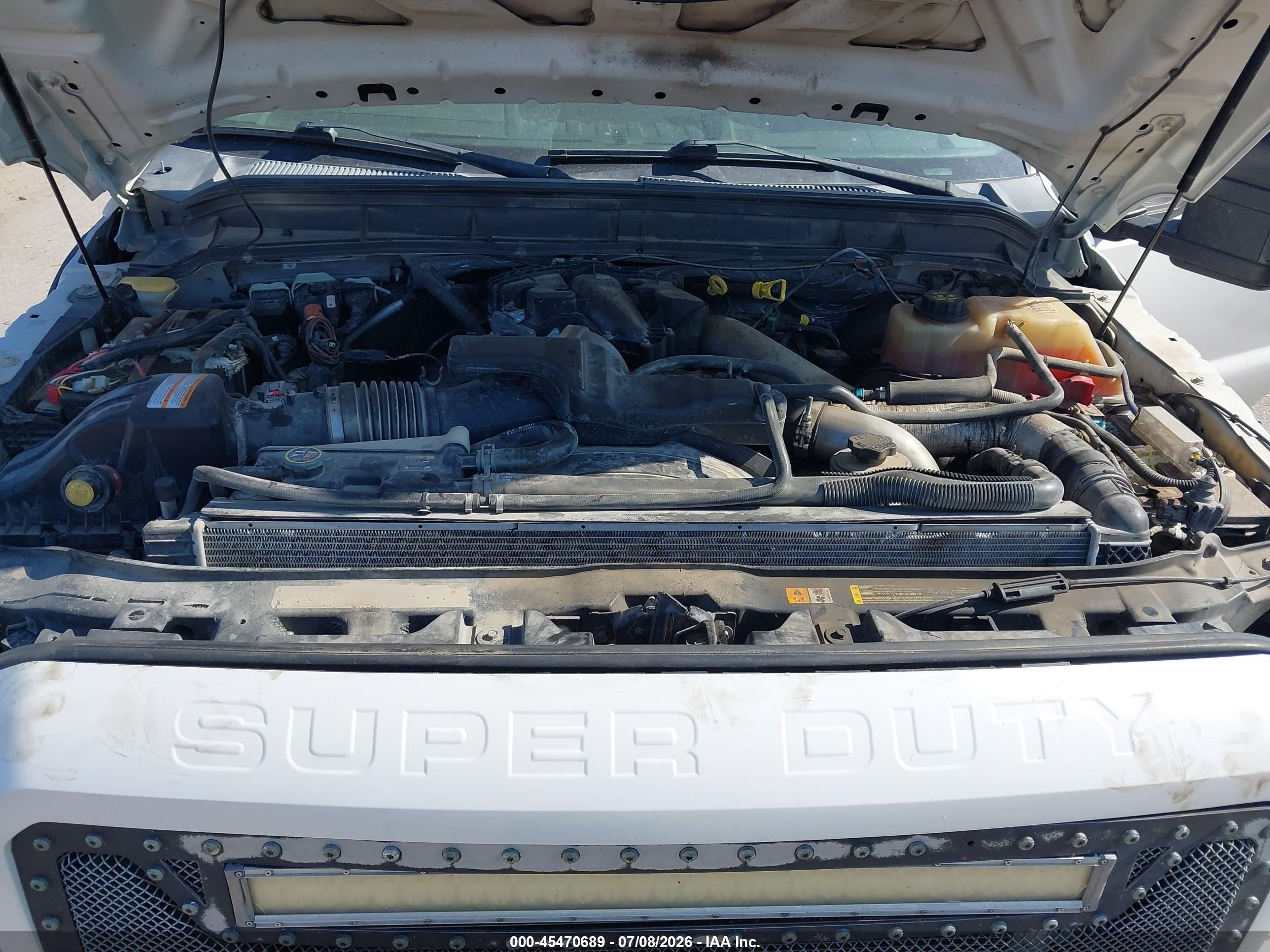 2012 Ford Super Duty F-250 Srw Lariat White vin: 1FT7W2BT1CEC40987
