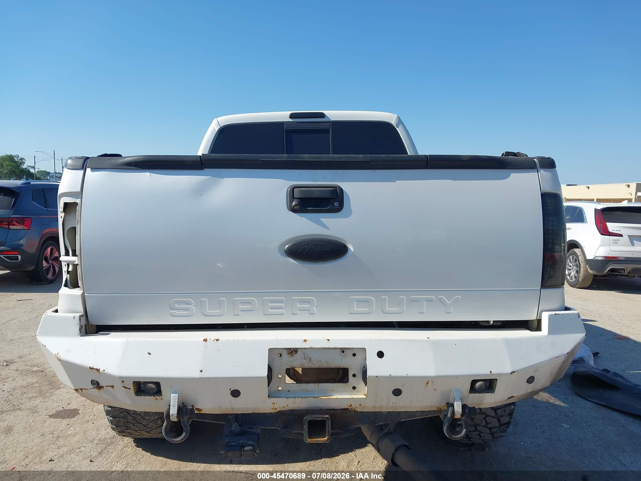 2012 Ford Super Duty F-250 Srw Lariat White vin: 1FT7W2BT1CEC40987