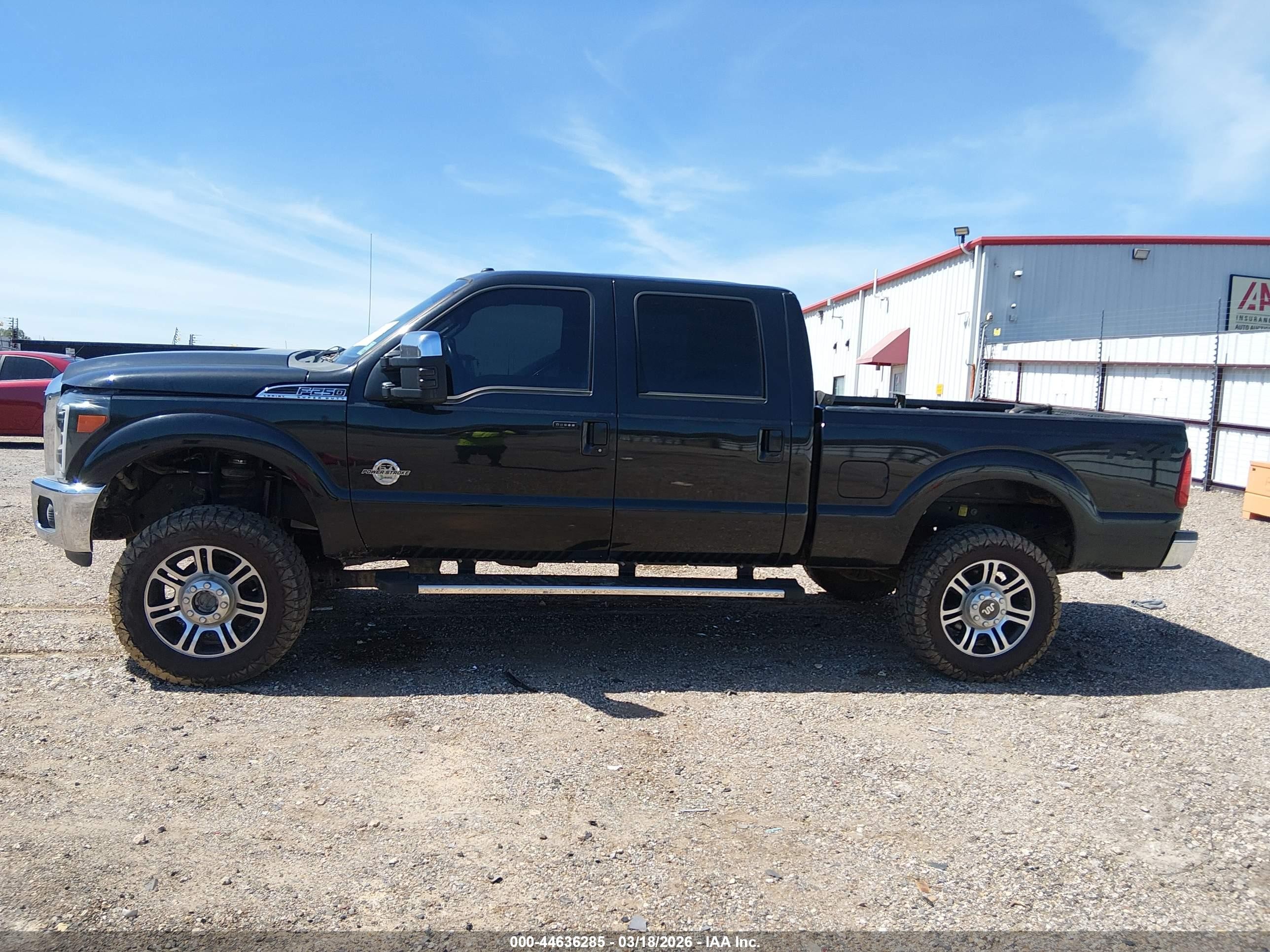 2013 Ford F-250 Lariat Black vin: 1FT7W2BT1DEA72785