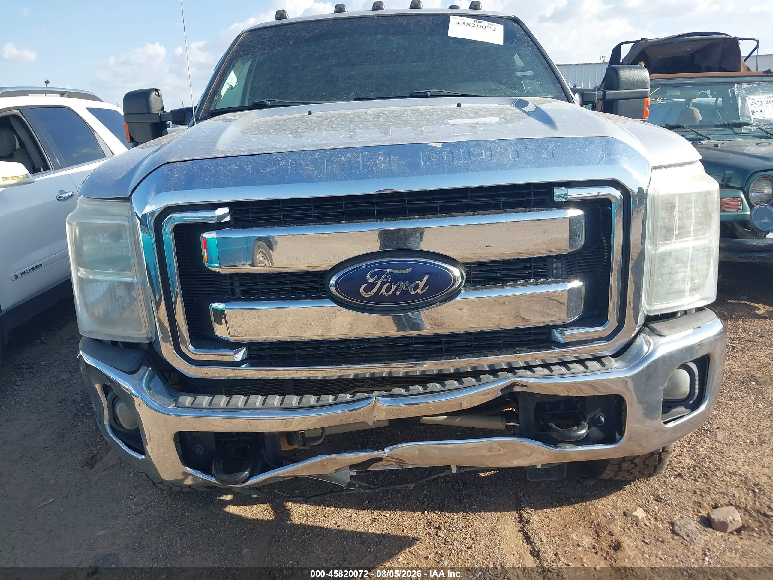 2013 Ford F-250 Xlt Silver vin: 1FT7W2BT1DEA89666