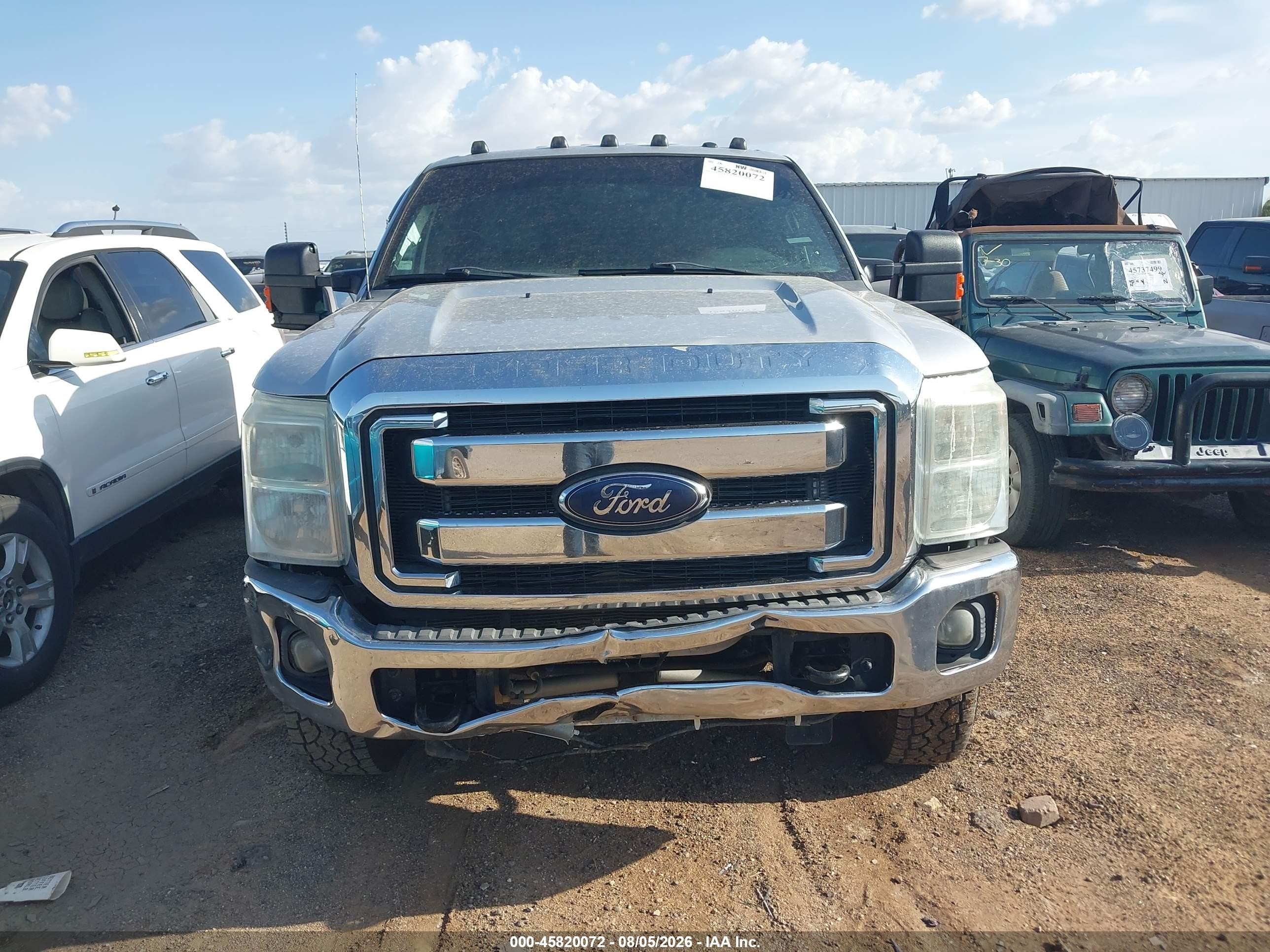 2013 Ford F-250 Xlt Silver vin: 1FT7W2BT1DEA89666
