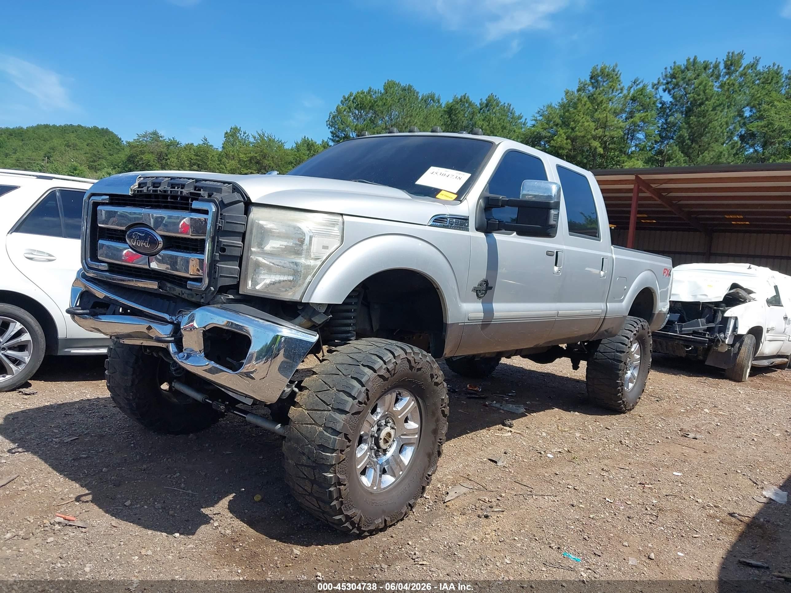 2014 Ford F-250 Lariat Silver vin: 1FT7W2BT1EEA01863