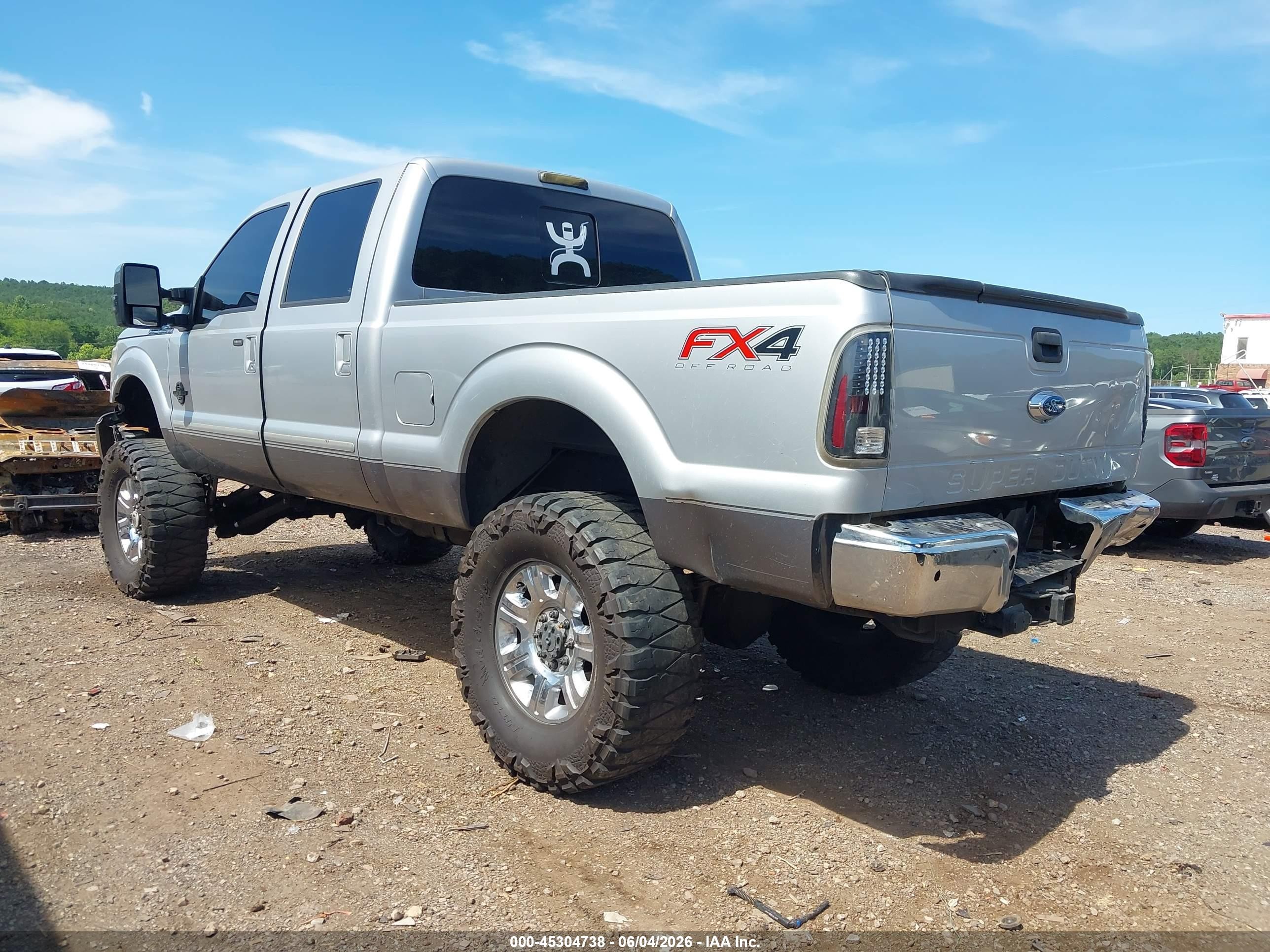 2014 Ford F-250 Lariat Silver vin: 1FT7W2BT1EEA01863