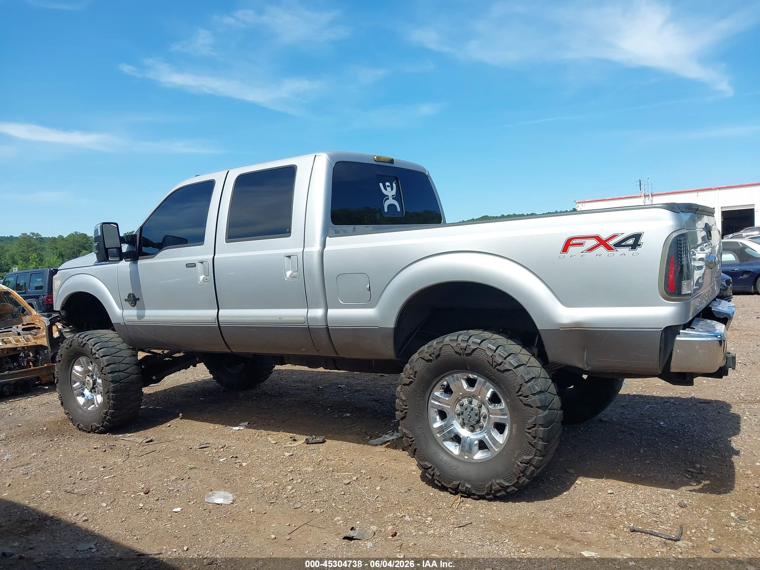 2014 Ford F-250 Lariat Silver vin: 1FT7W2BT1EEA01863