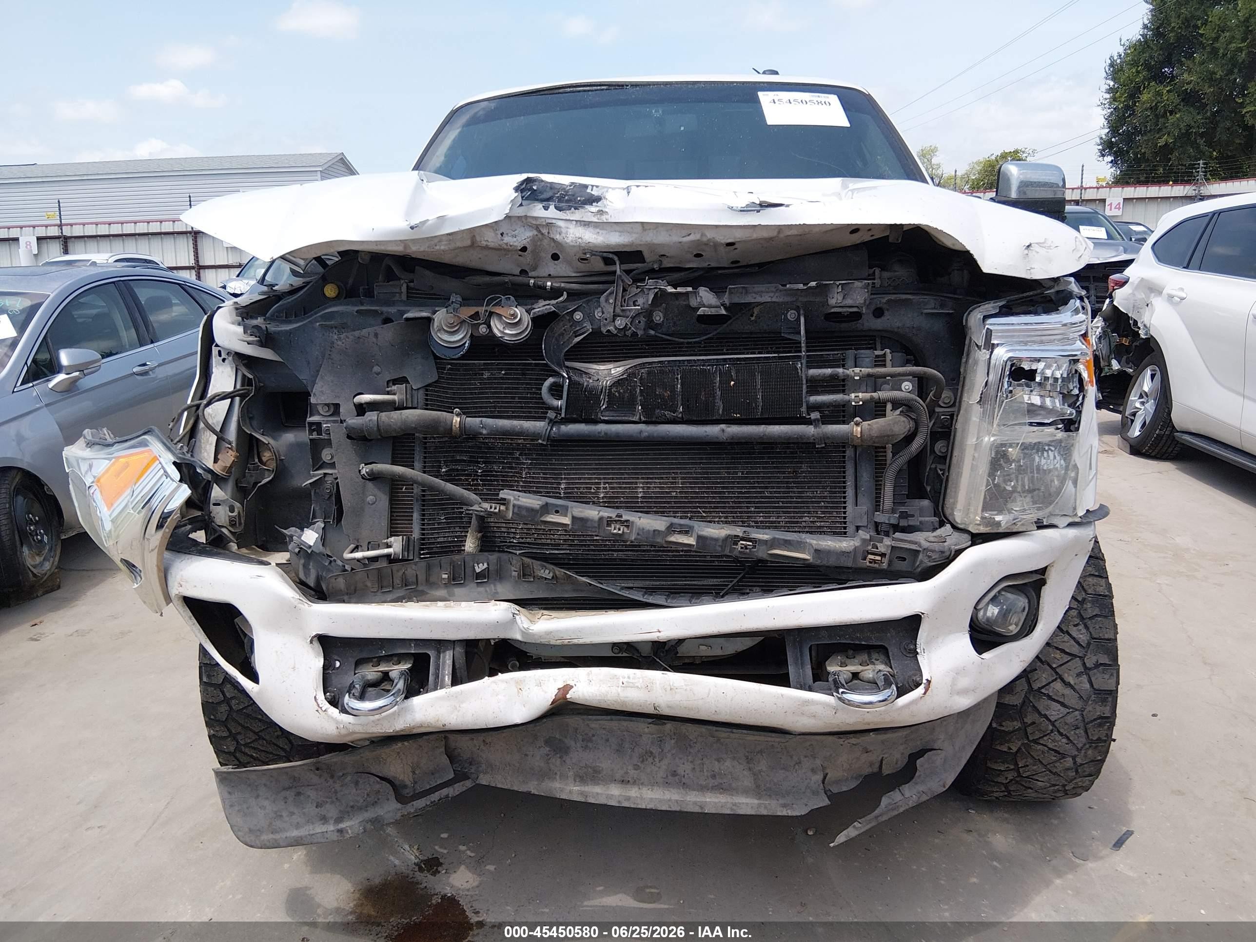 2014 Ford F-250 Lariat/xl/xlt White vin: 1FT7W2BT1EEA96814