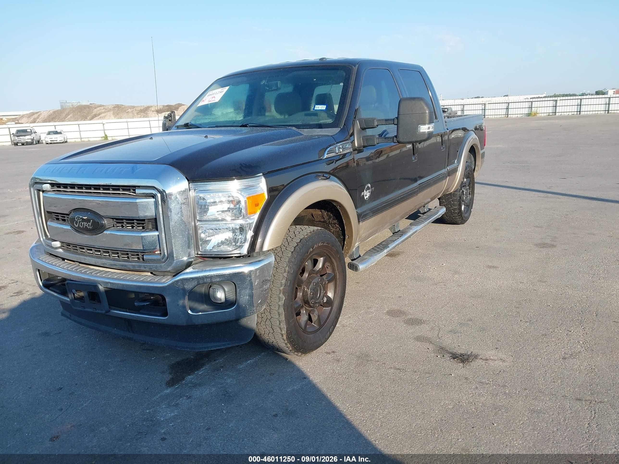 2014 Ford F-250 Lariat Brown vin: 1FT7W2BT1EEB11571