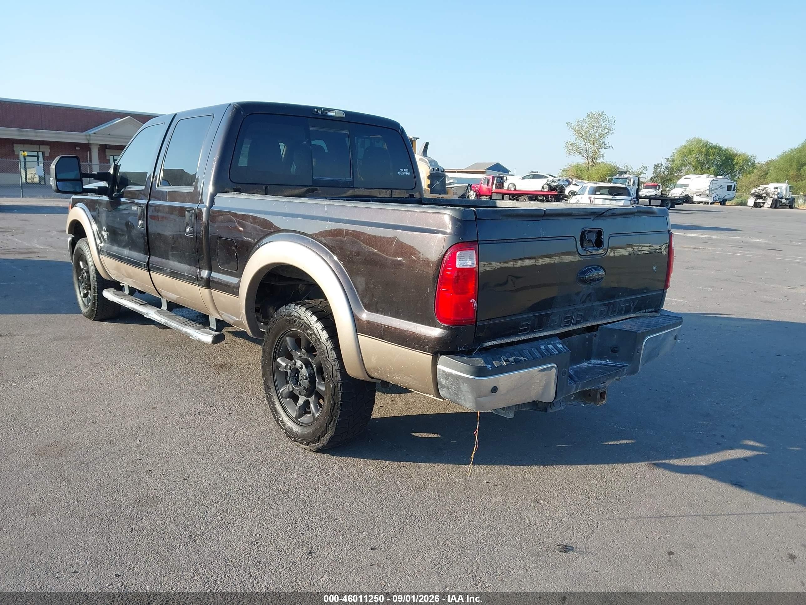 2014 Ford F-250 Lariat Brown vin: 1FT7W2BT1EEB11571