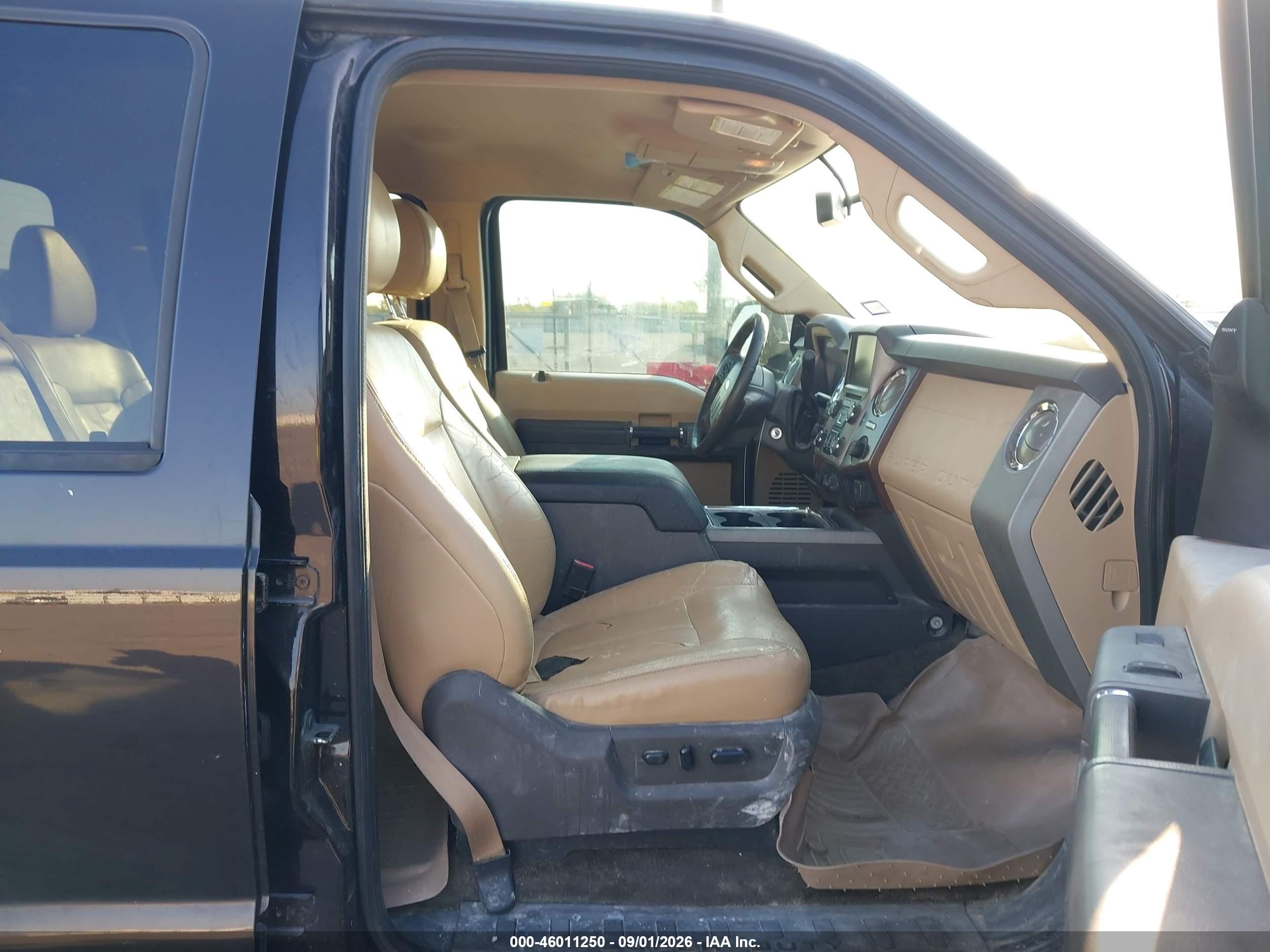 2014 Ford F-250 Lariat Brown vin: 1FT7W2BT1EEB11571