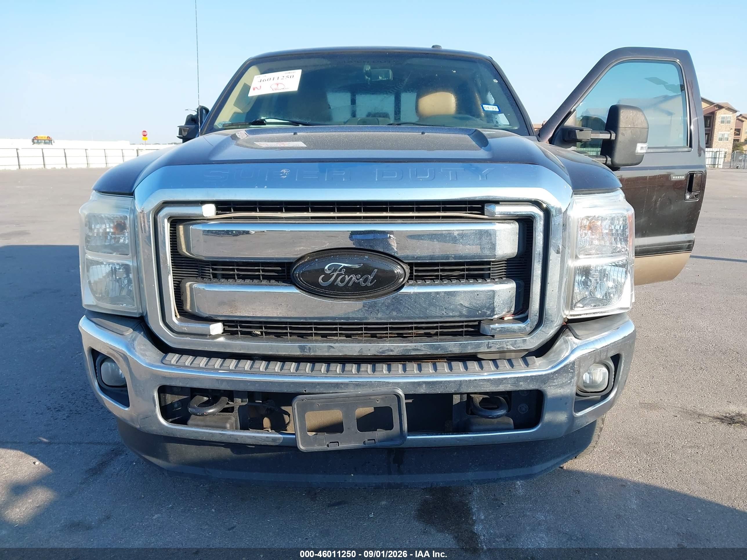 2014 Ford F-250 Lariat Brown vin: 1FT7W2BT1EEB11571