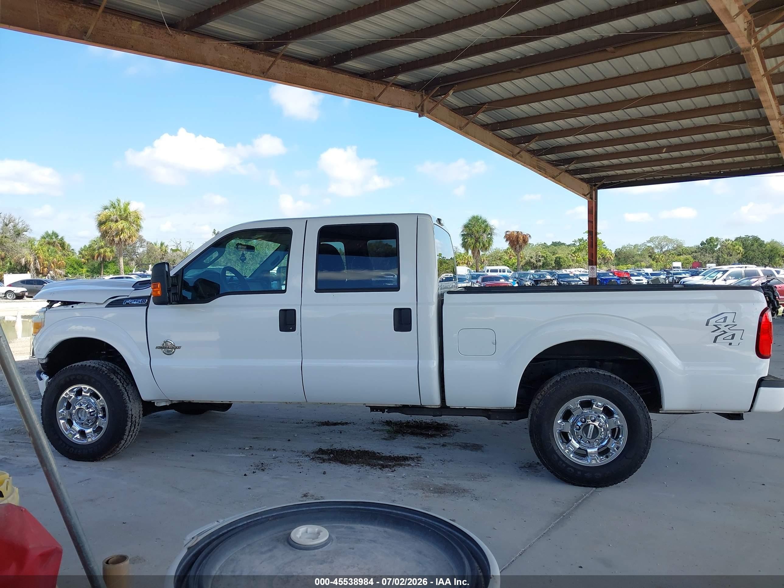 2015 Ford F-250 Lariat/xl/xlt Белый vin: 1FT7W2BT1FEB35919
