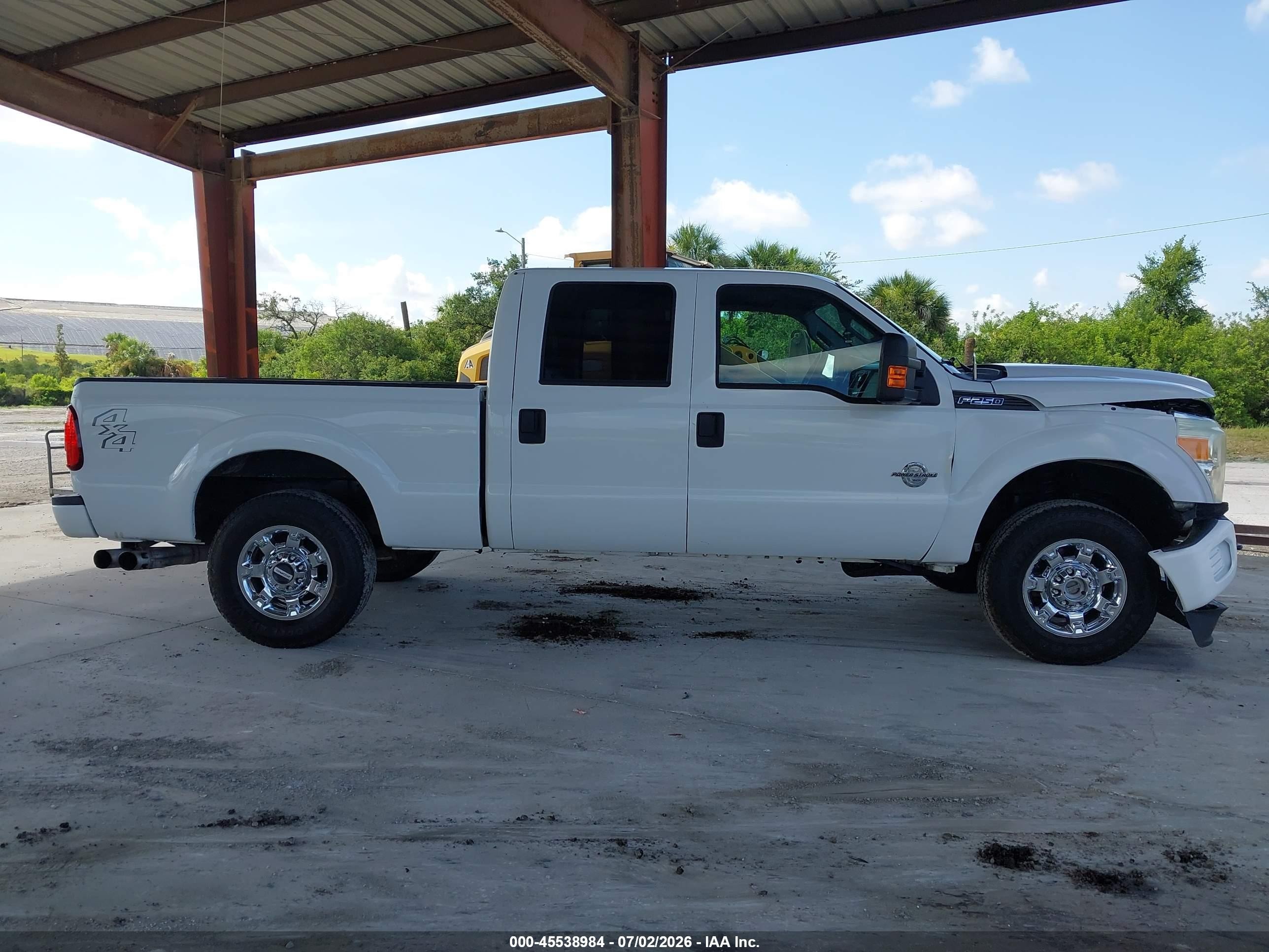 2015 Ford F-250 Lariat/xl/xlt Белый vin: 1FT7W2BT1FEB35919
