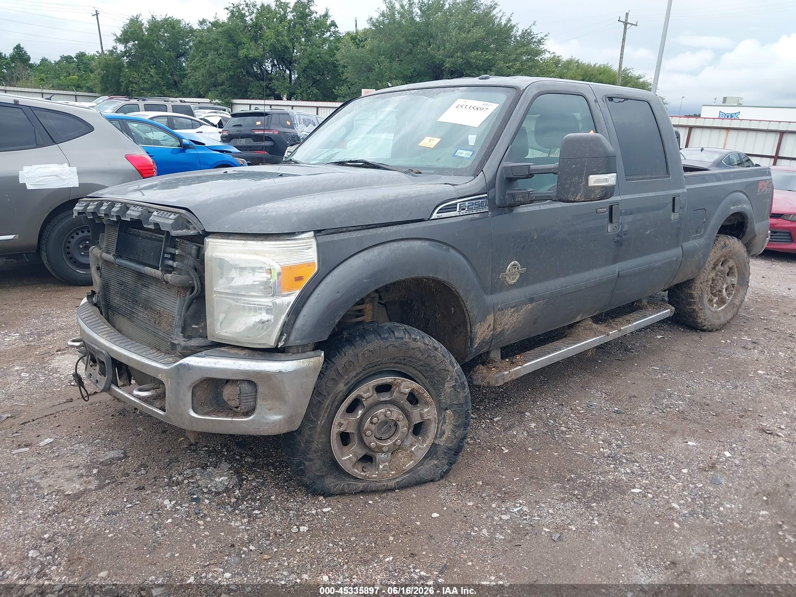 2015 Ford F-250 Xlt Gray vin: 1FT7W2BT1FEC10411