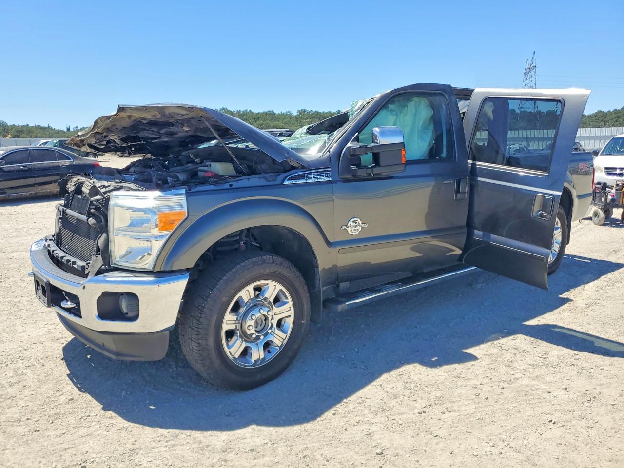 2016 Ford F250 Super Duty Gray vin: 1FT7W2BT1GEC90925