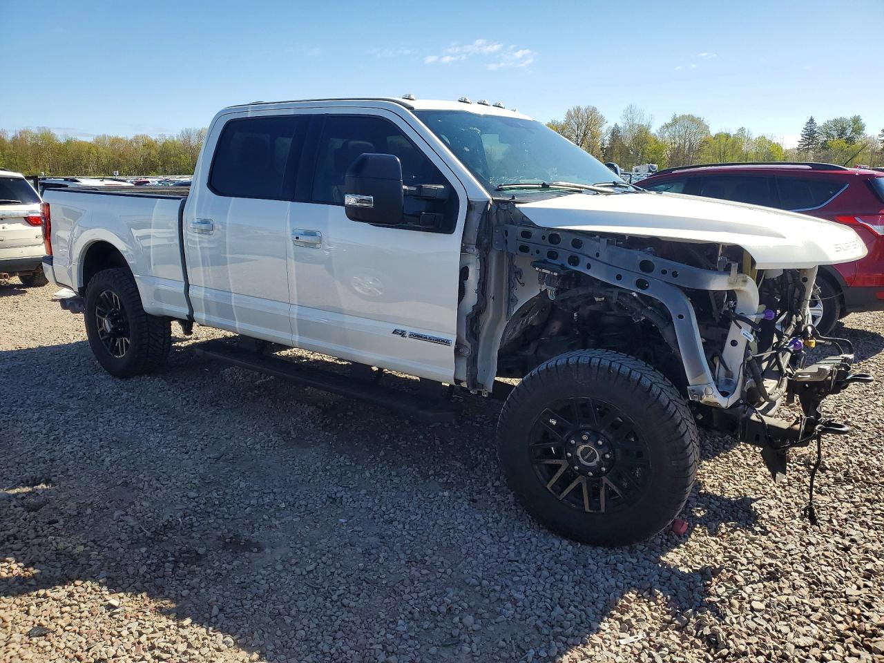 2022 Ford F250 Super Duty White vin: 1FT7W2BT1NEE98767