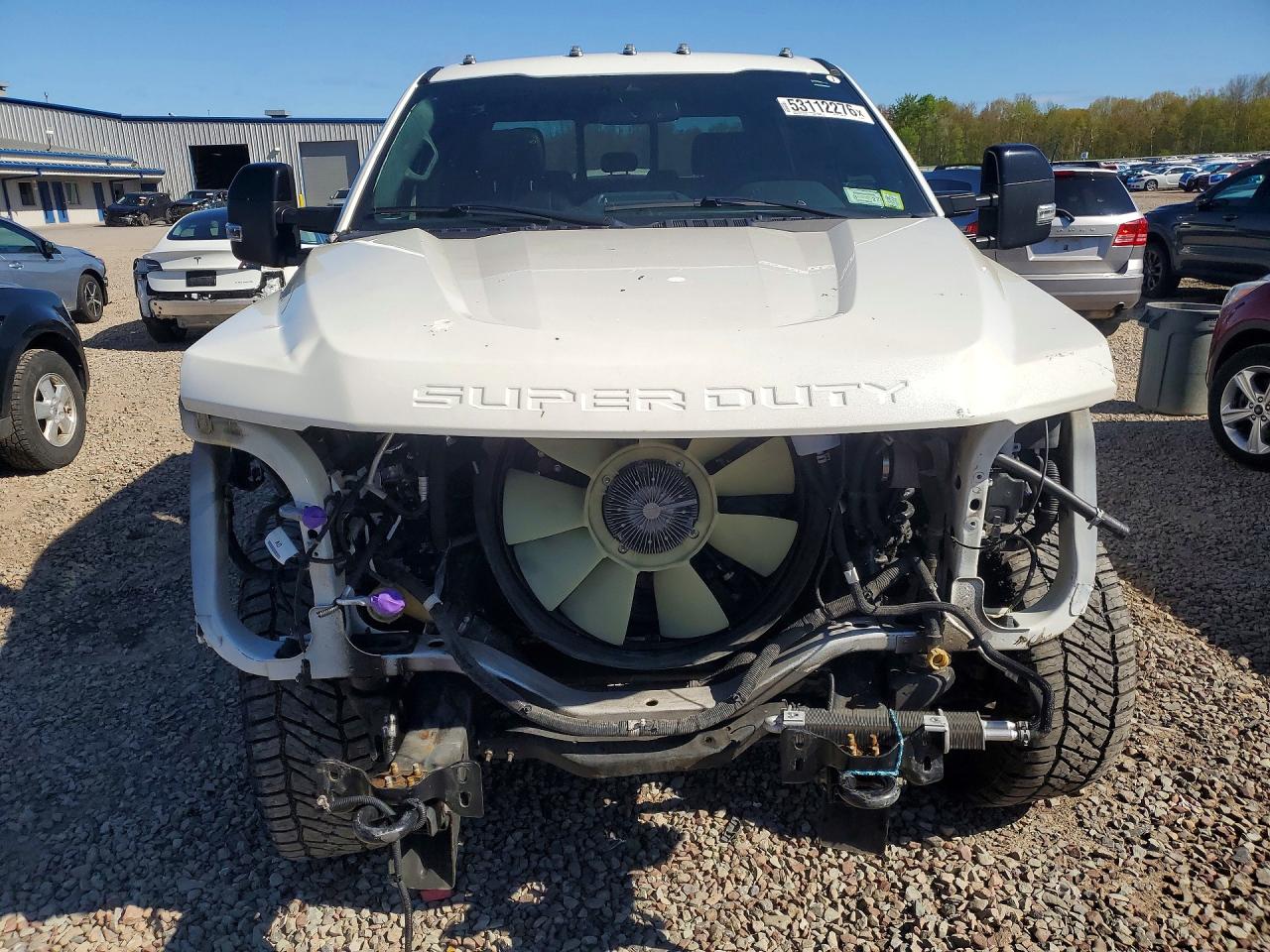 2022 Ford F250 Super Duty White vin: 1FT7W2BT1NEE98767