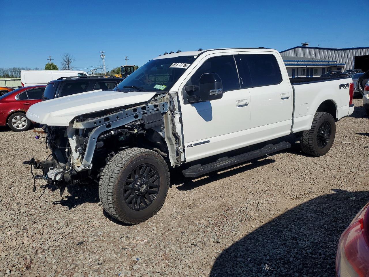 2022 Ford F250 Super Duty White vin: 1FT7W2BT1NEE98767