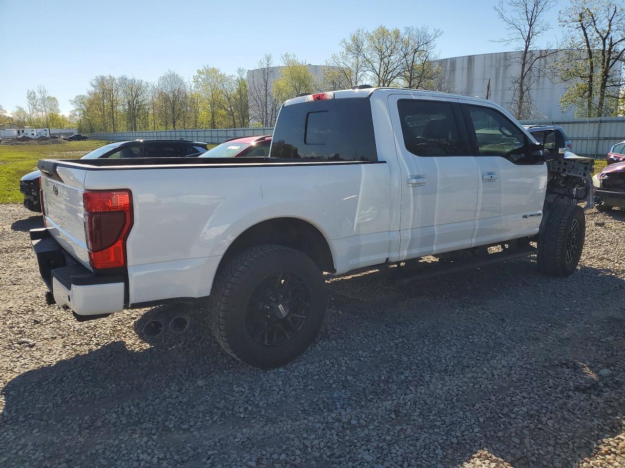 2022 Ford F250 Super Duty White vin: 1FT7W2BT1NEE98767