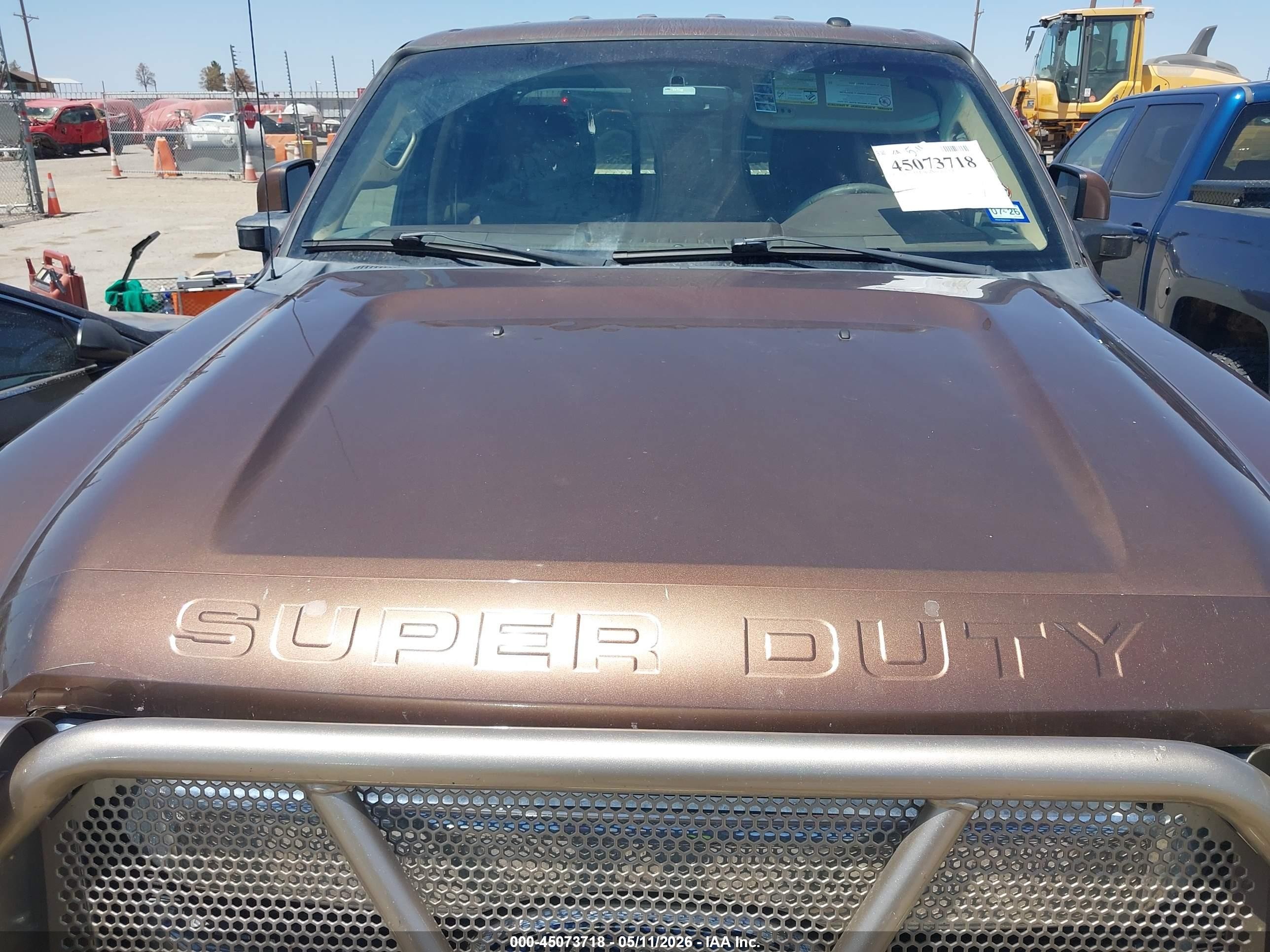 2011 Ford F-250 Lariat Brown vin: 1FT7W2BT2BEB38239