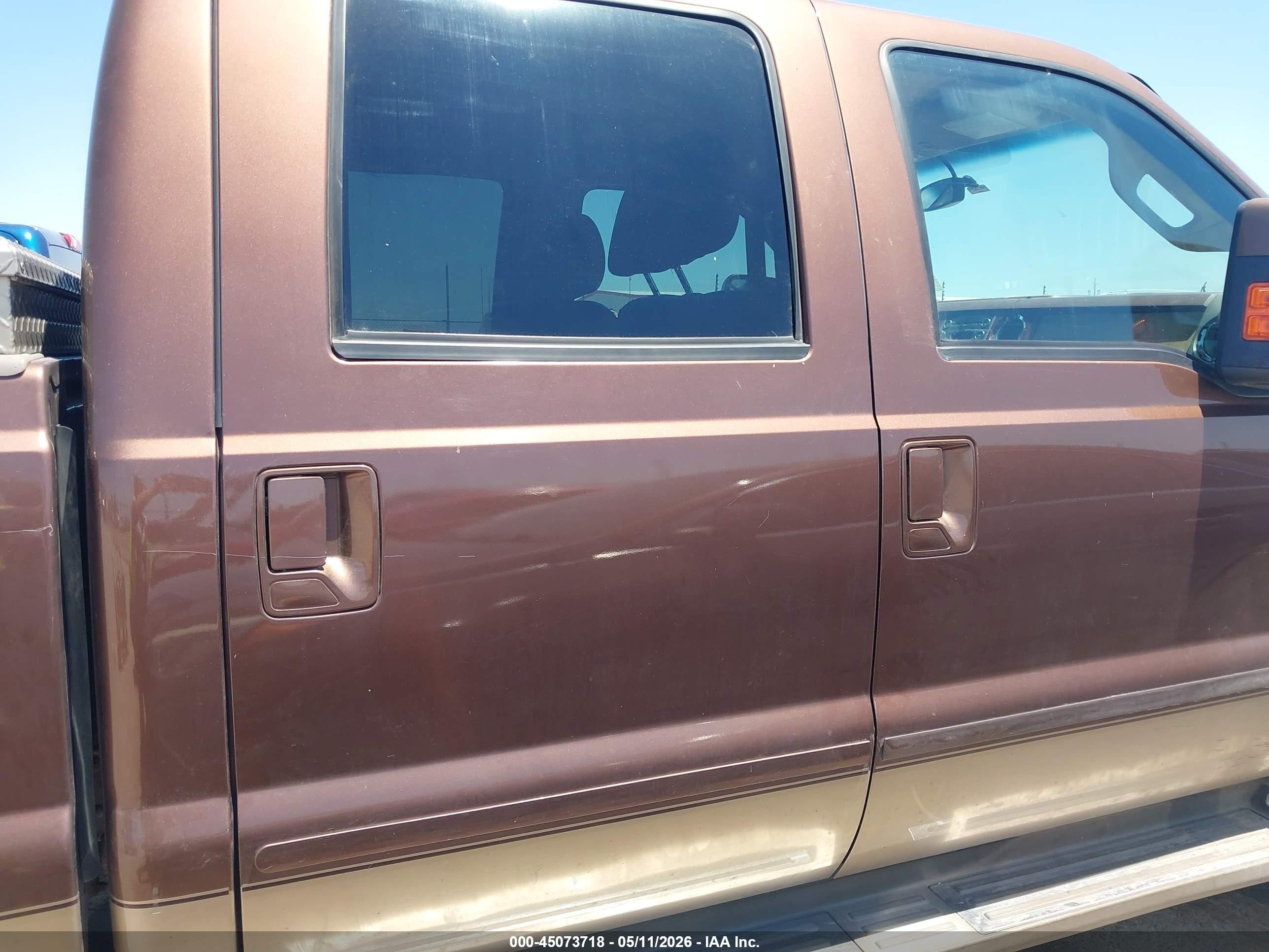 2011 Ford F-250 Lariat Brown vin: 1FT7W2BT2BEB38239