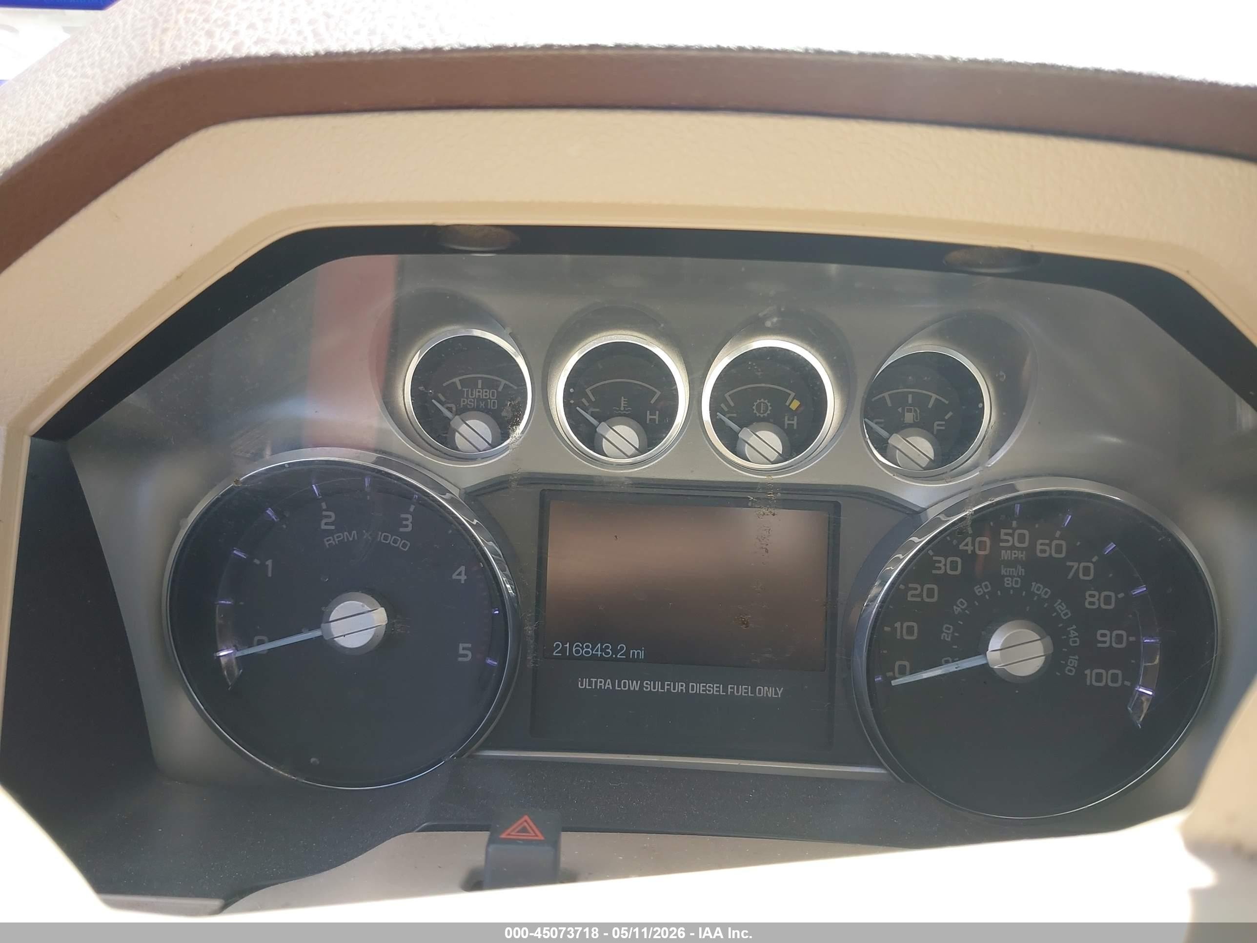 2011 Ford F-250 Lariat Brown vin: 1FT7W2BT2BEB38239