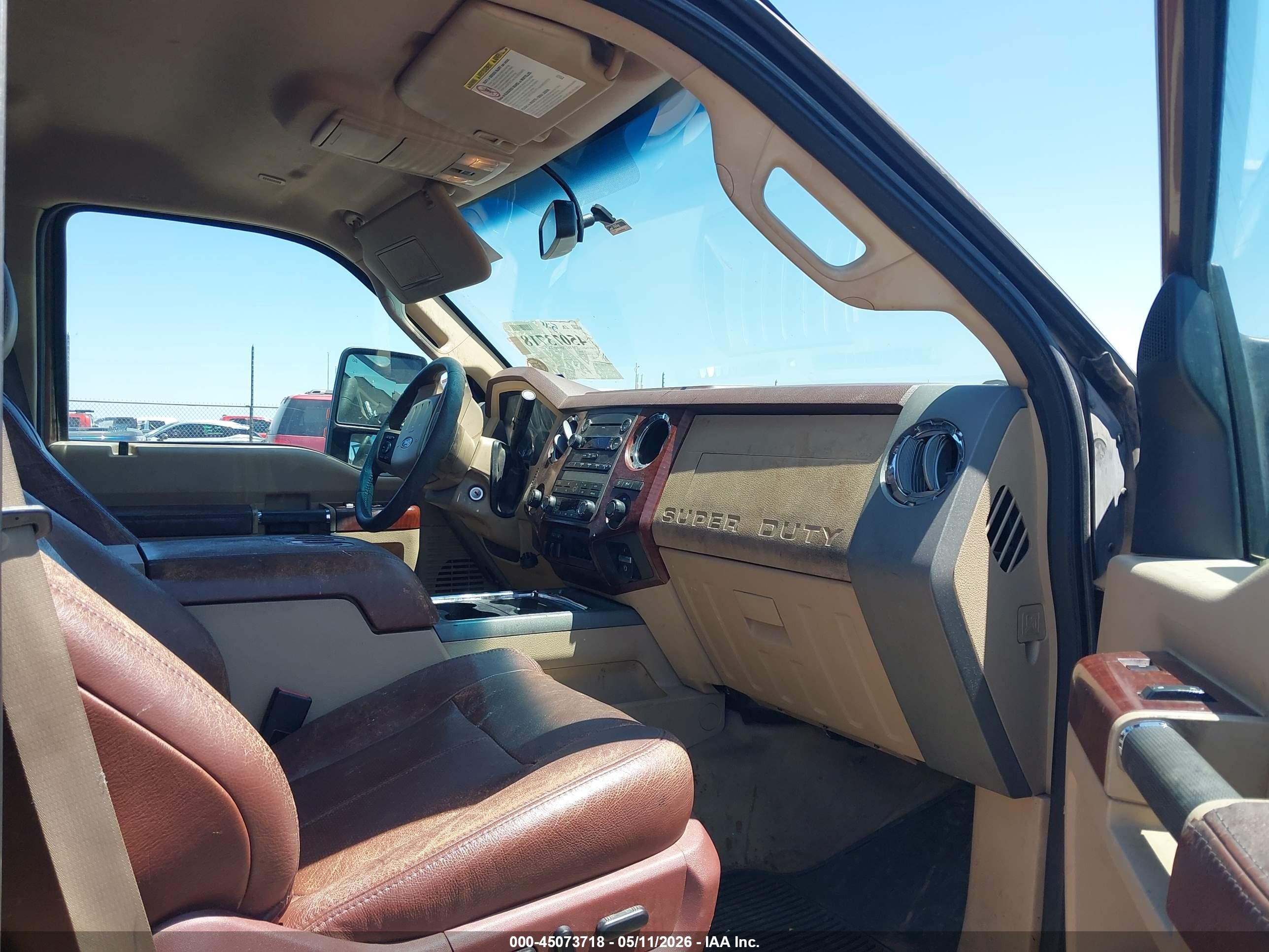 2011 Ford F-250 Lariat Brown vin: 1FT7W2BT2BEB38239