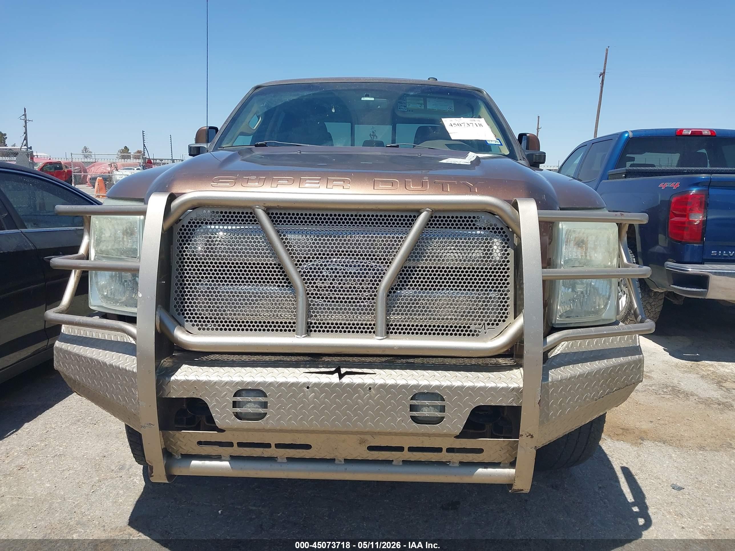2011 Ford F-250 Lariat Brown vin: 1FT7W2BT2BEB38239