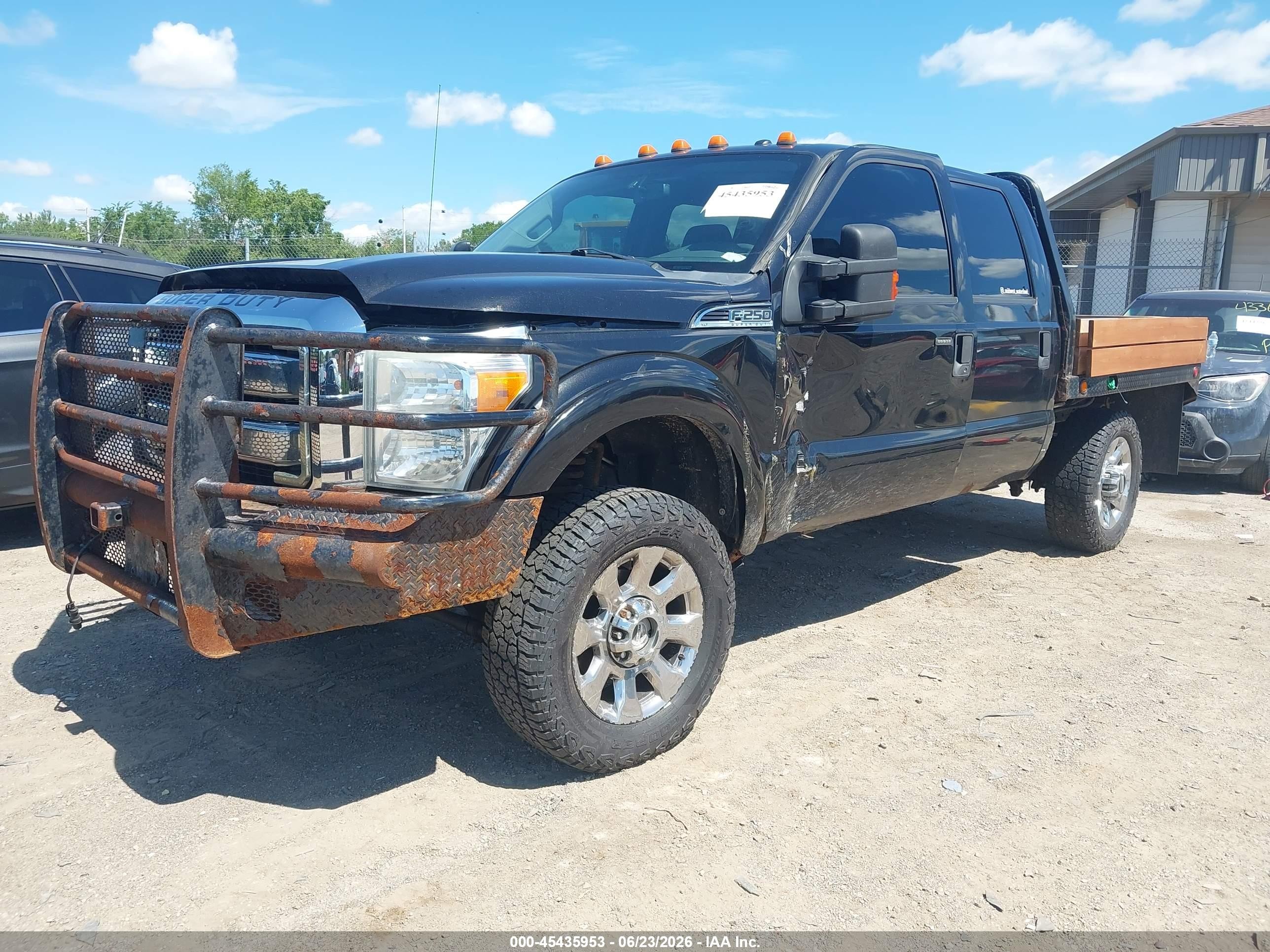 2011 Ford Super Duty F-250 Srw Xlt Black vin: 1FT7W2BT2BEB48981