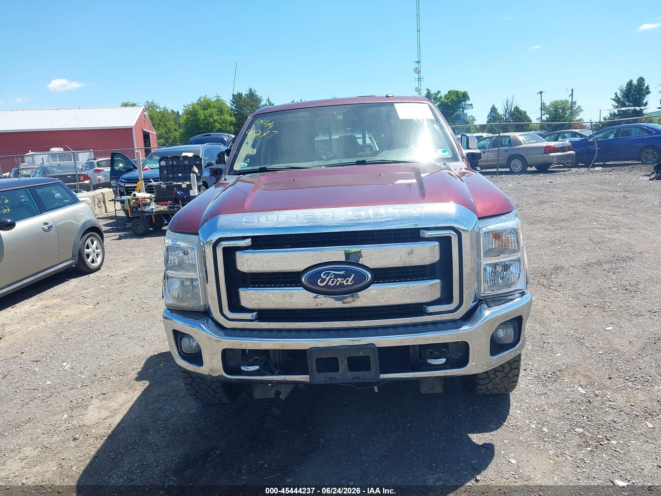2011 Ford Super Duty F-250 Srw Lariat Maroon vin: 1FT7W2BT2BEB72245
