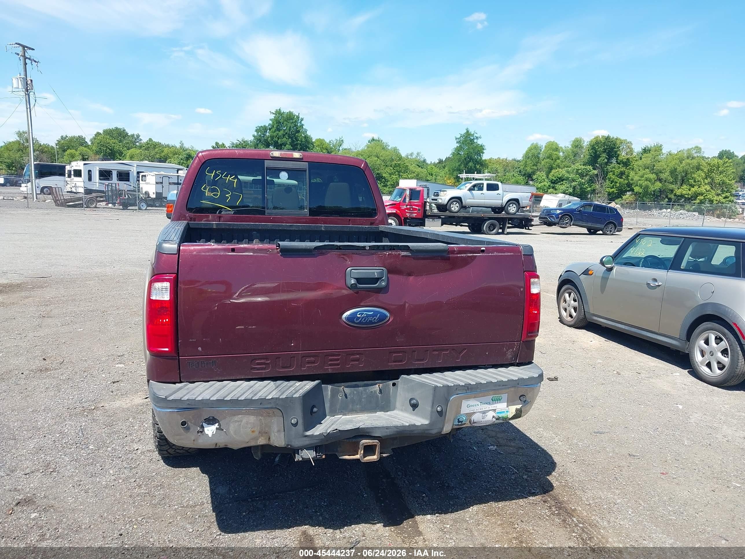 2011 Ford Super Duty F-250 Srw Lariat Maroon vin: 1FT7W2BT2BEB72245