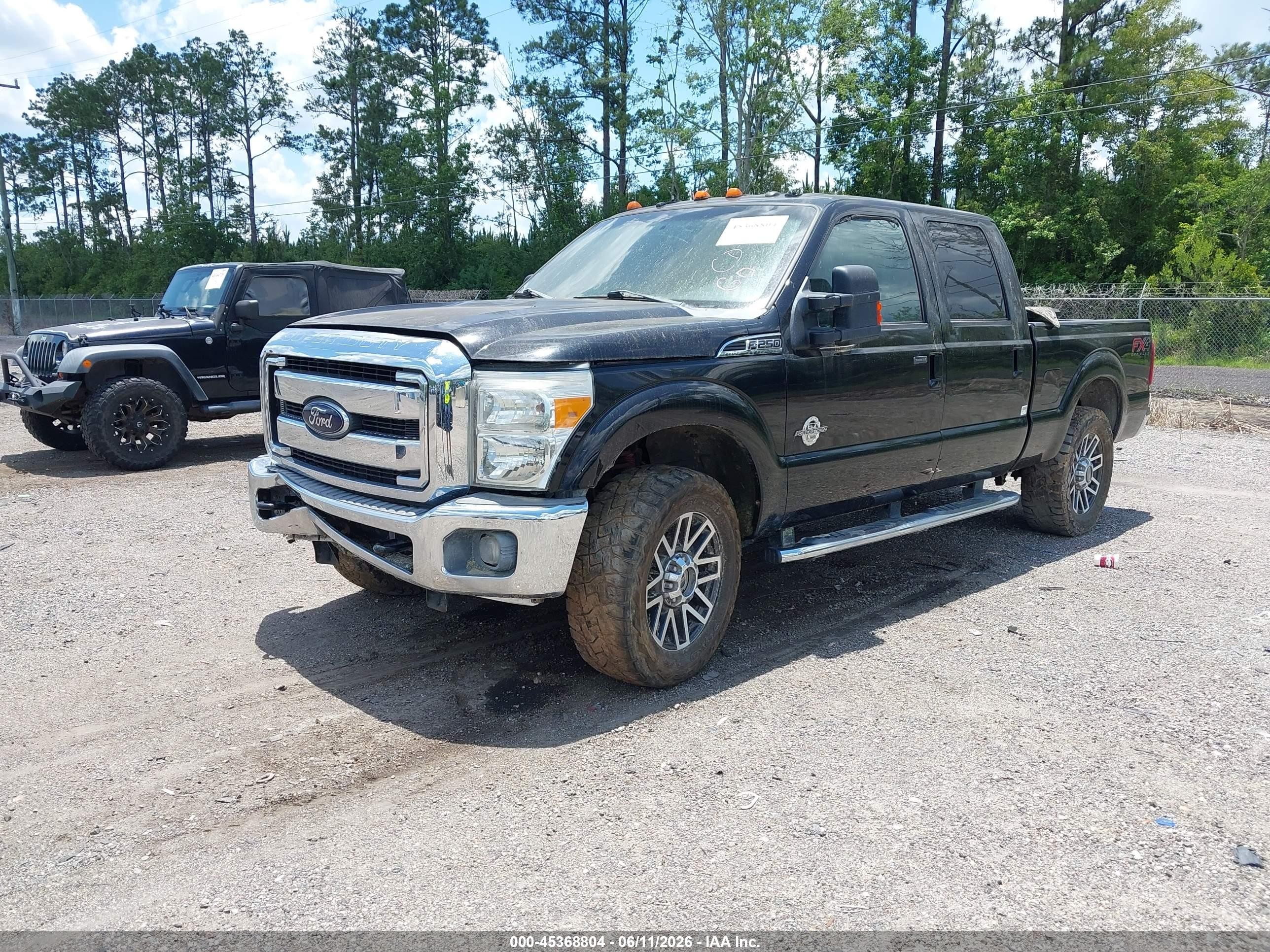 2012 Ford F-250 Lariat Black vin: 1FT7W2BT2CEA50308