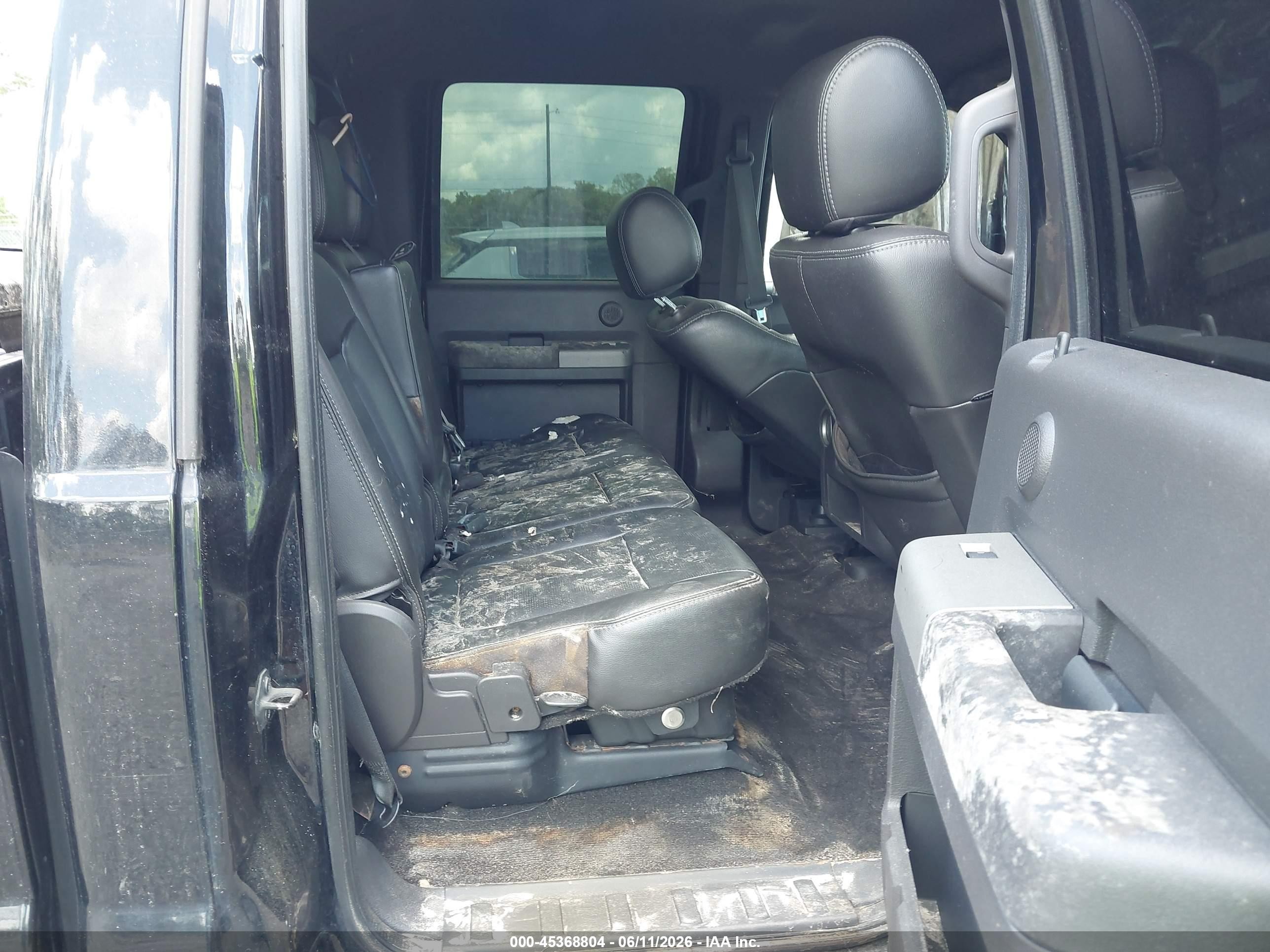 2012 Ford F-250 Lariat Black vin: 1FT7W2BT2CEA50308