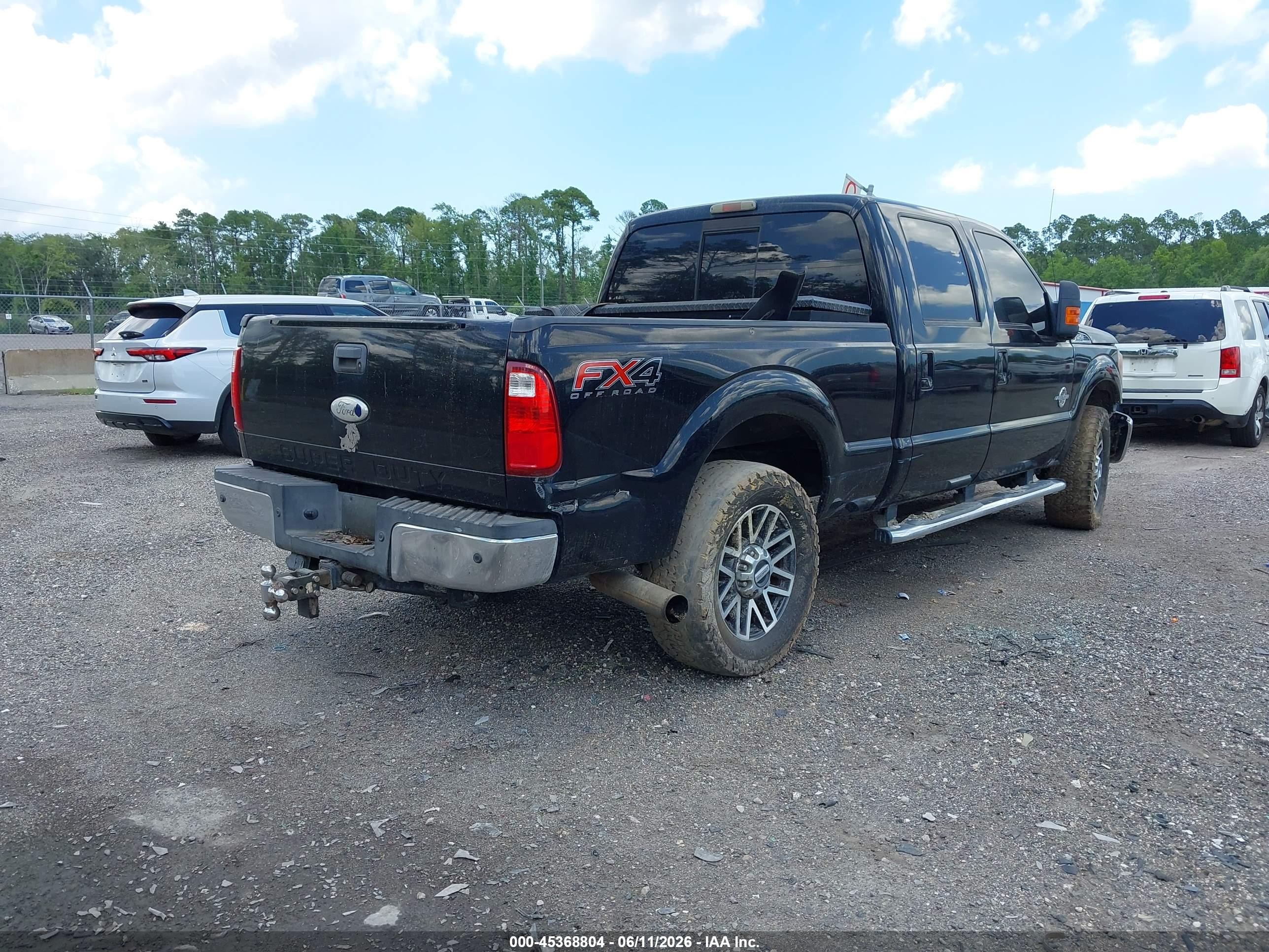 2012 Ford F-250 Lariat Black vin: 1FT7W2BT2CEA50308