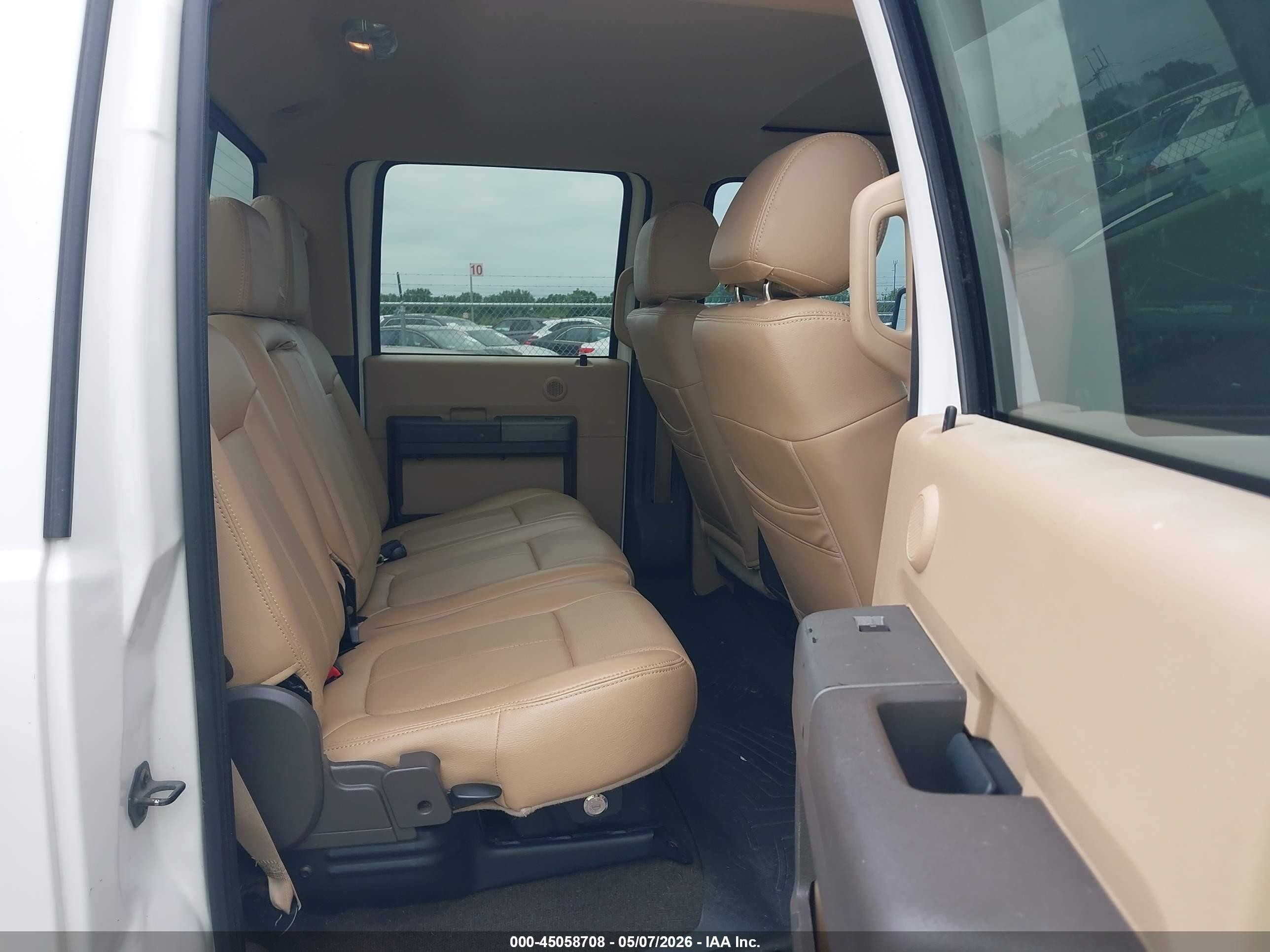 2012 Ford F-250 Lariat White vin: 1FT7W2BT2CEA68842