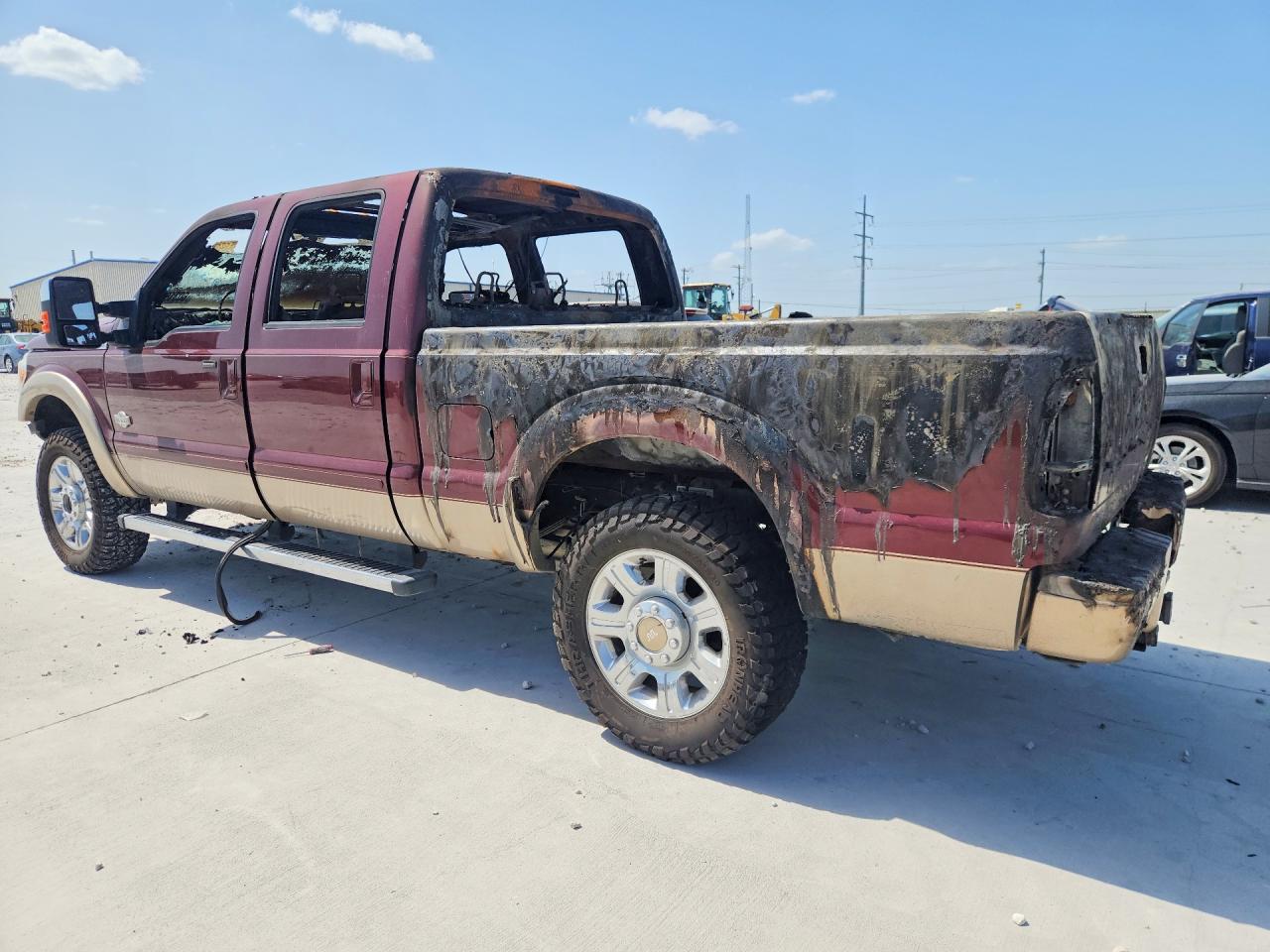 2012 Ford F250 Super Duty Burgundy vin: 1FT7W2BT2CEB20678