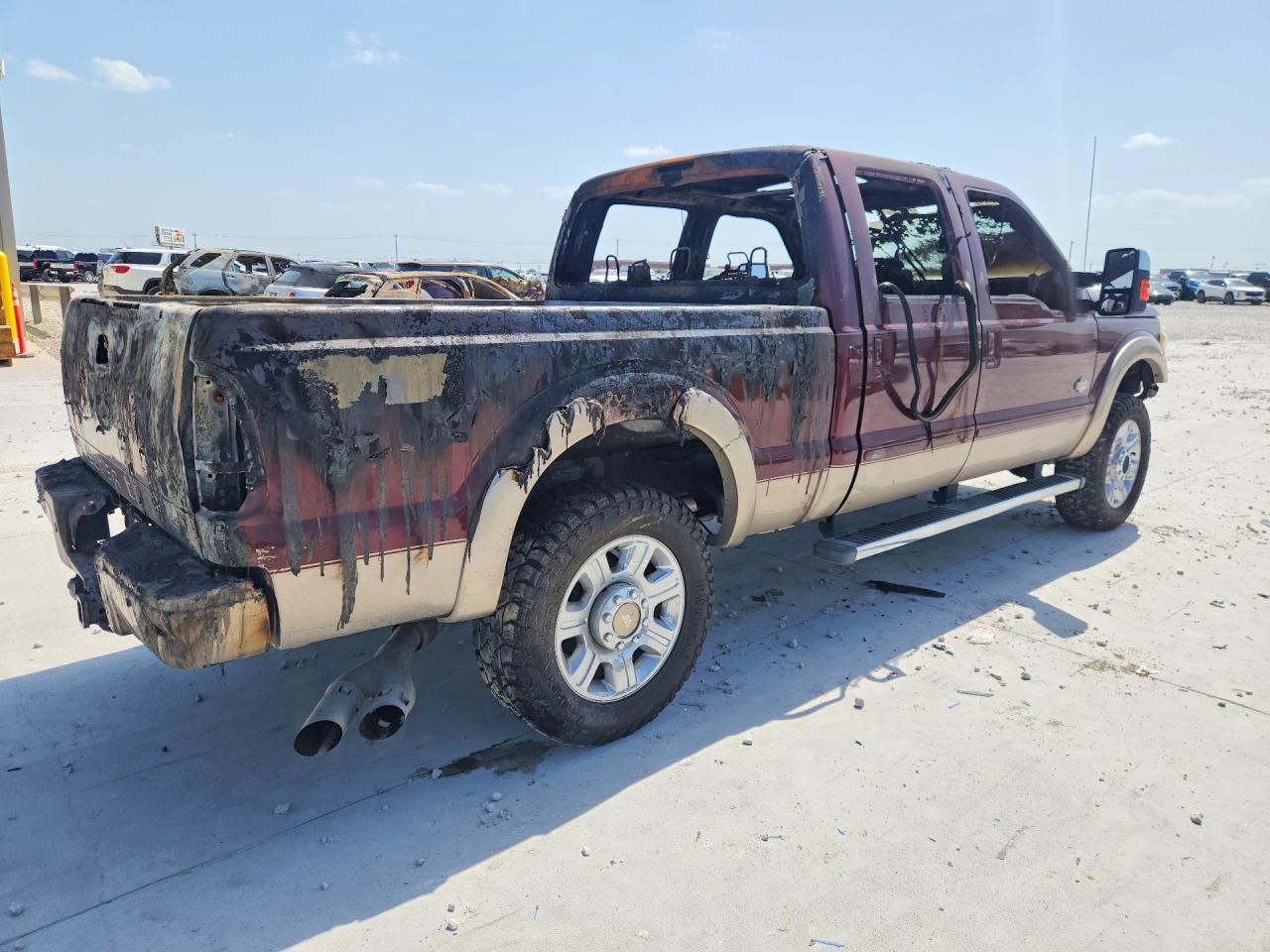2012 Ford F250 Super Duty Burgundy vin: 1FT7W2BT2CEB20678
