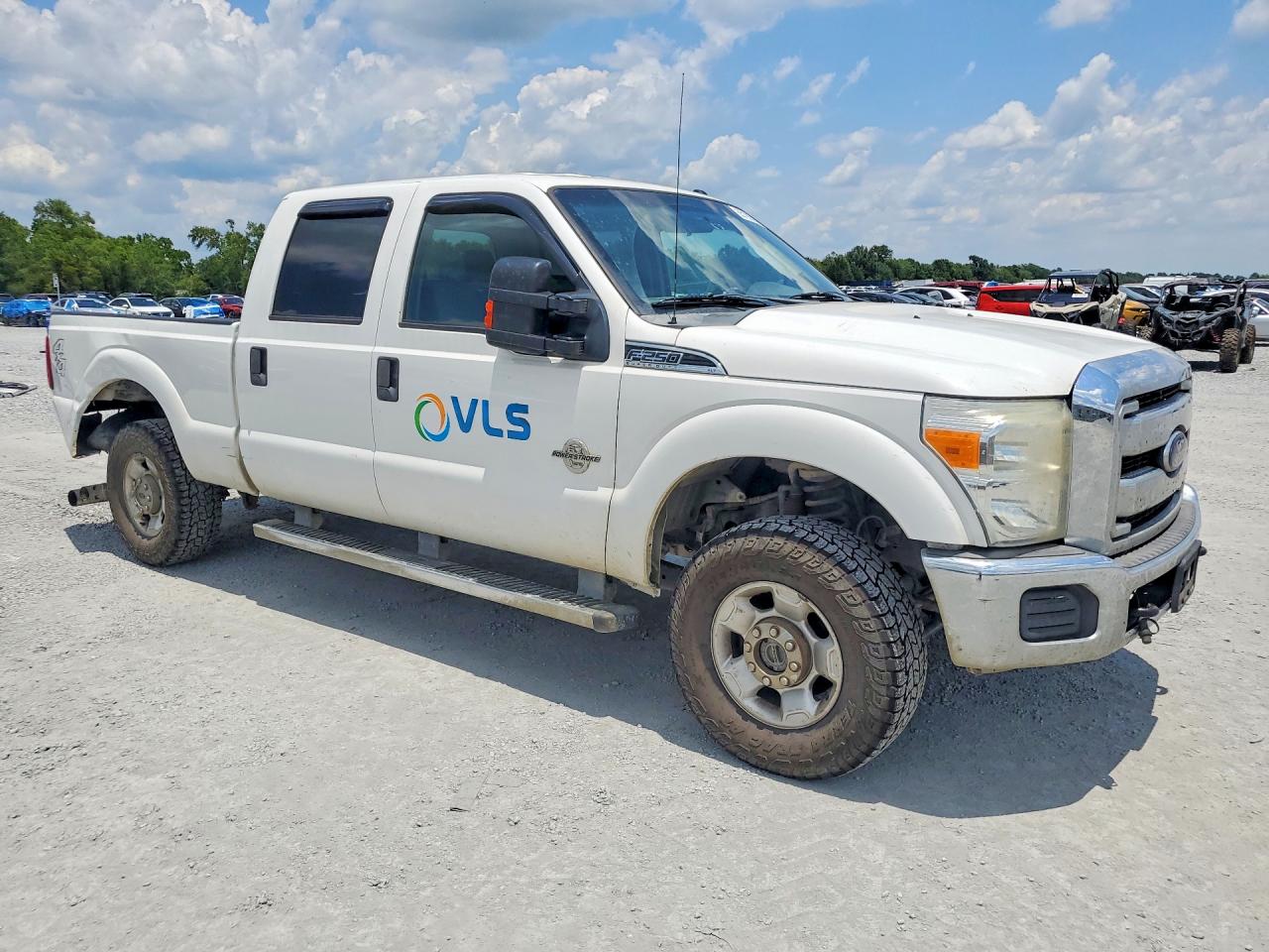 2012 Ford F250 Super Duty White vin: 1FT7W2BT2CEB41594